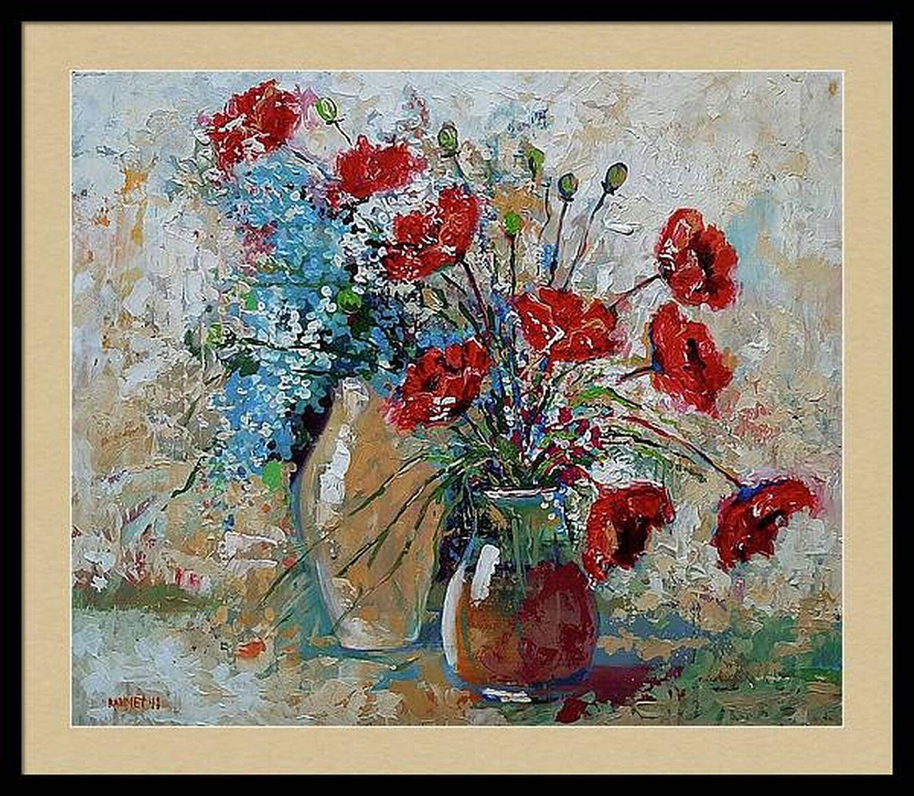 Poppies and Two Jugs For Sale 6