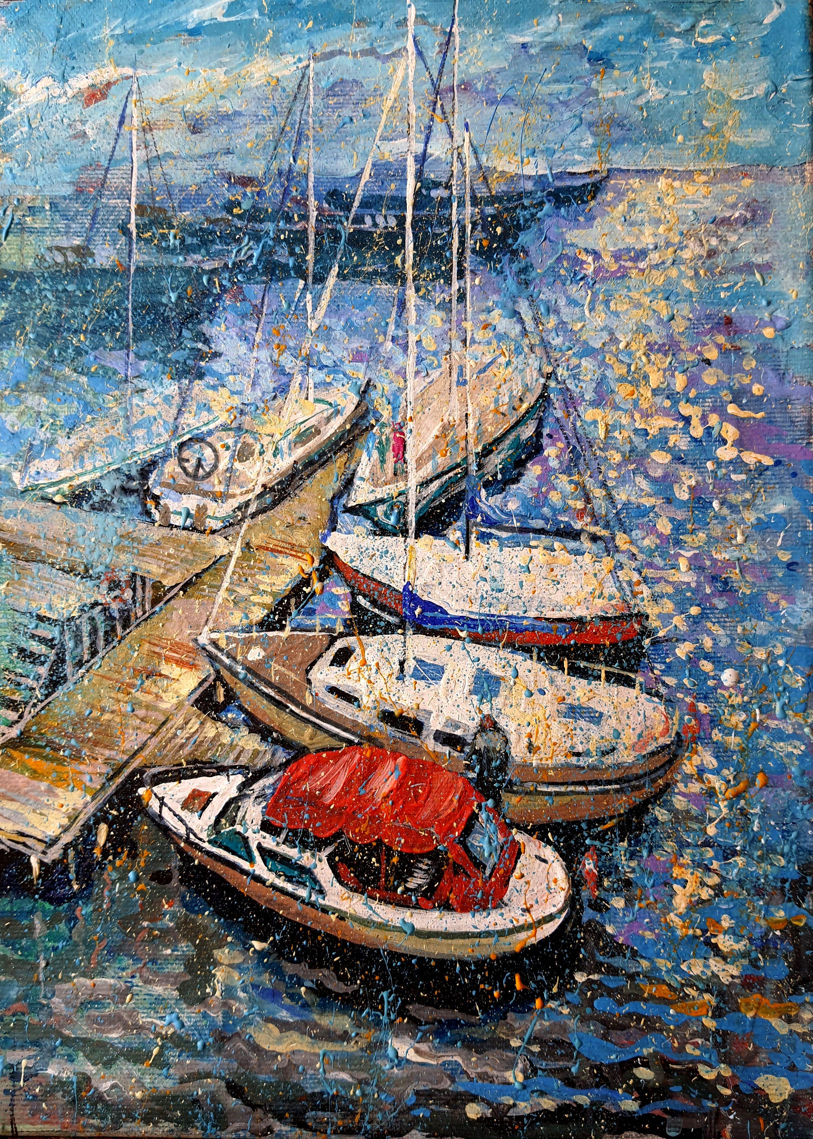 Hafen Roya 2 – Painting von RAKHMET REDZHEPOV (RAMZI)