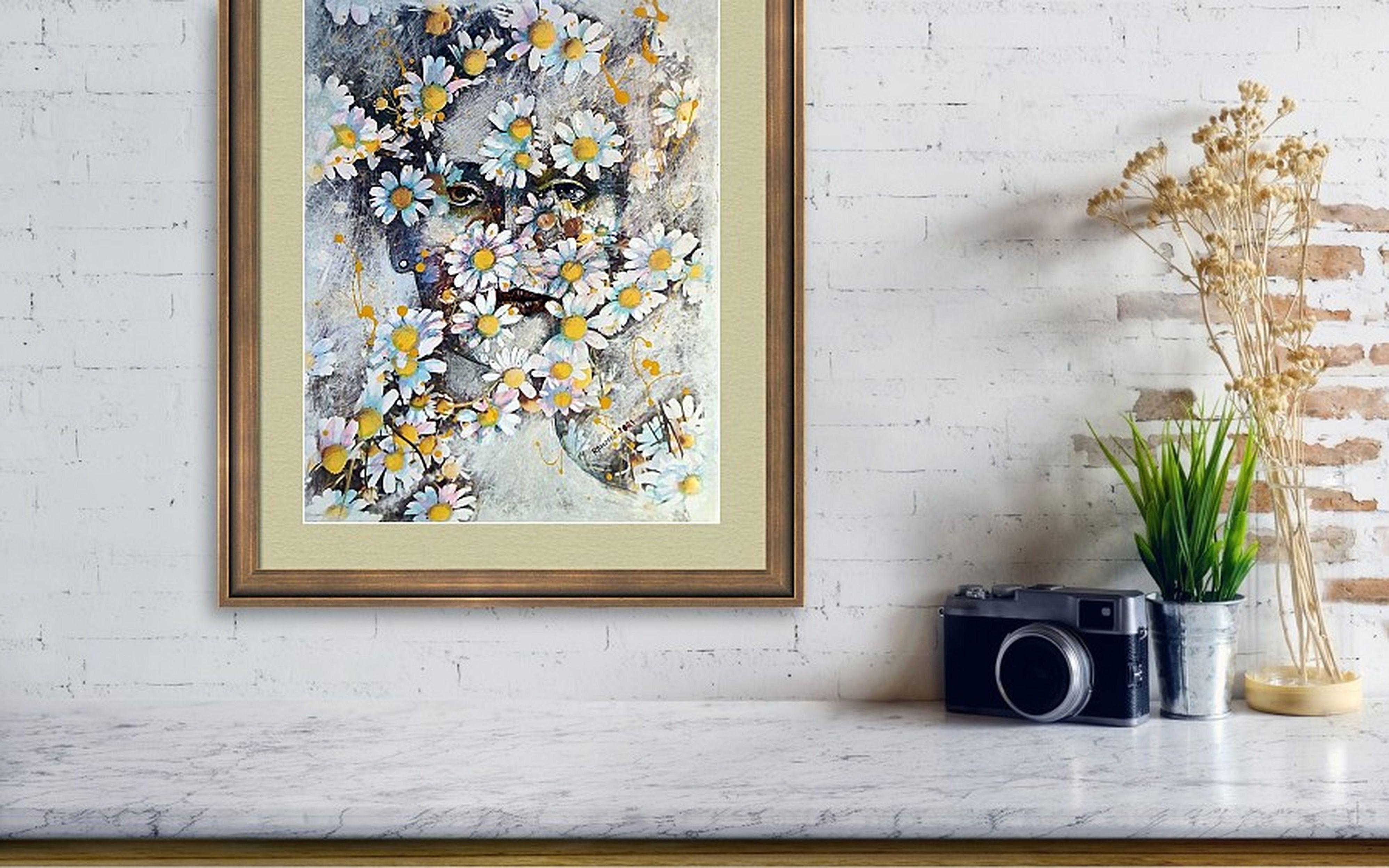 In dieser Verschmelzung von Pop-Art-Lebensfreude und der Tiefe des Expressionismus habe ich Textur und Farbe zu einer emotionalen Landschaft verschmolzen. Kräftige Acrylfarben untermauern die Energie, während Ölpastellkreide und Buntstifte