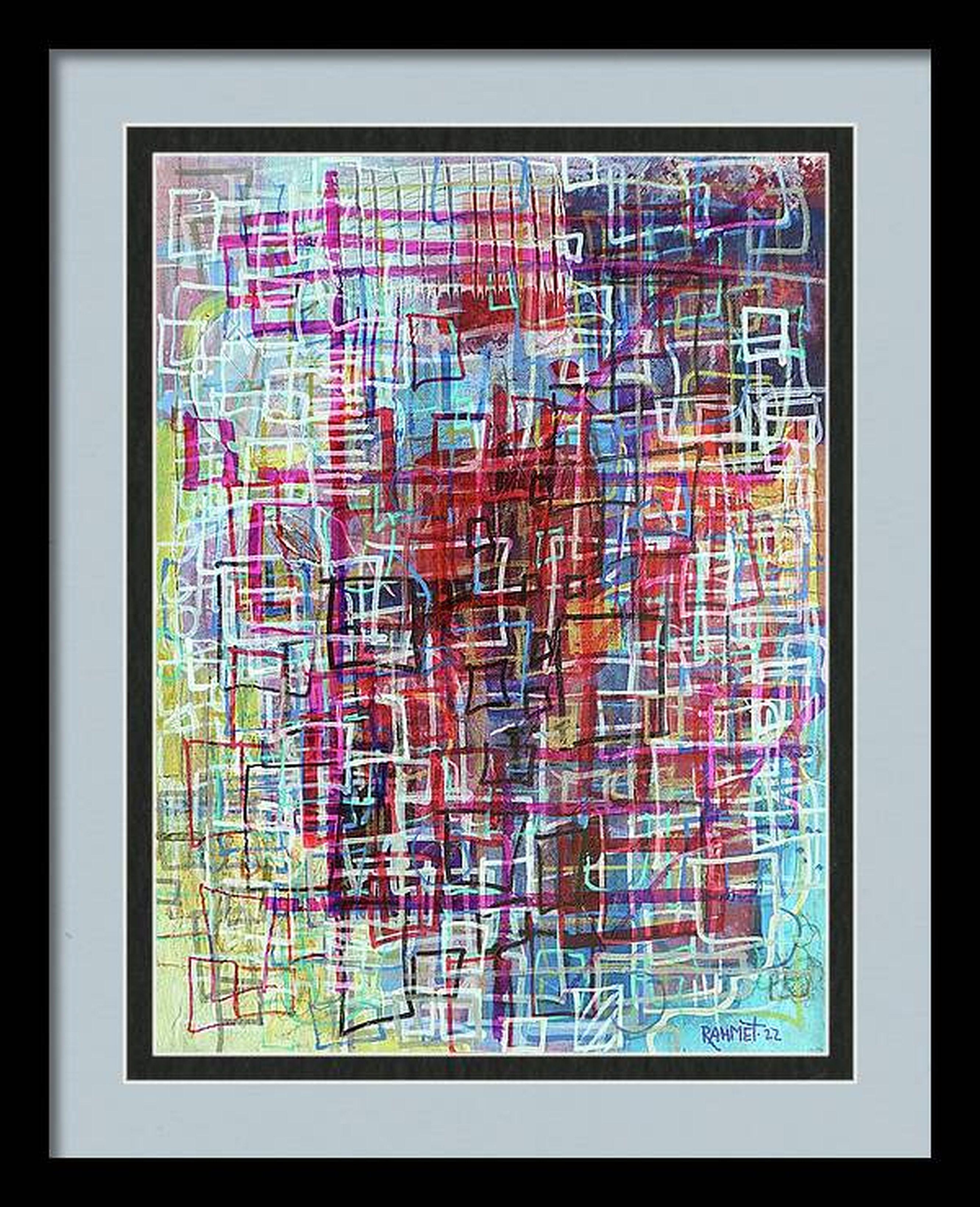 Cuadrilátero Singularidad. pintura original en venta 7