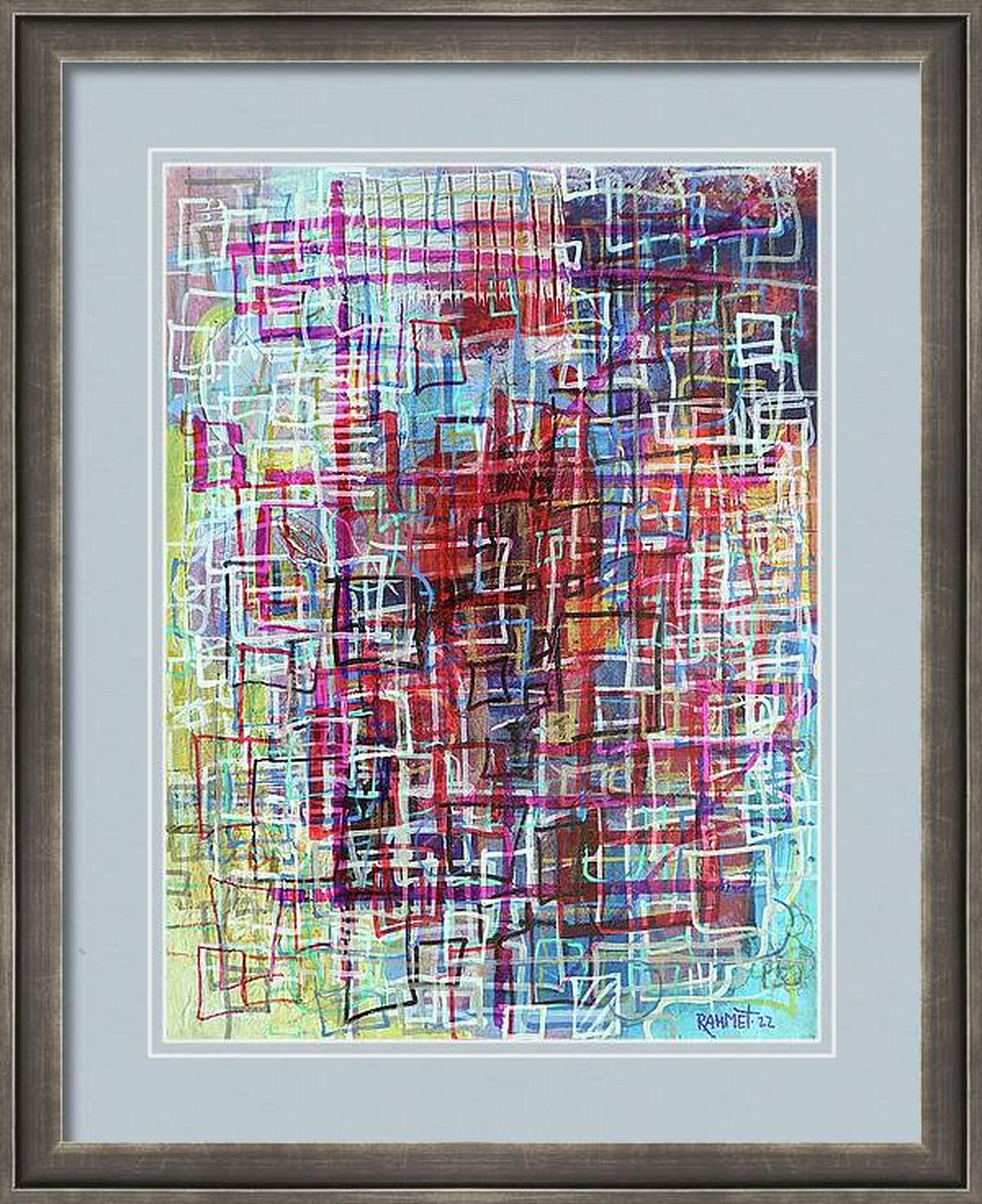 Cuadrilátero Singularidad. pintura original en venta 8