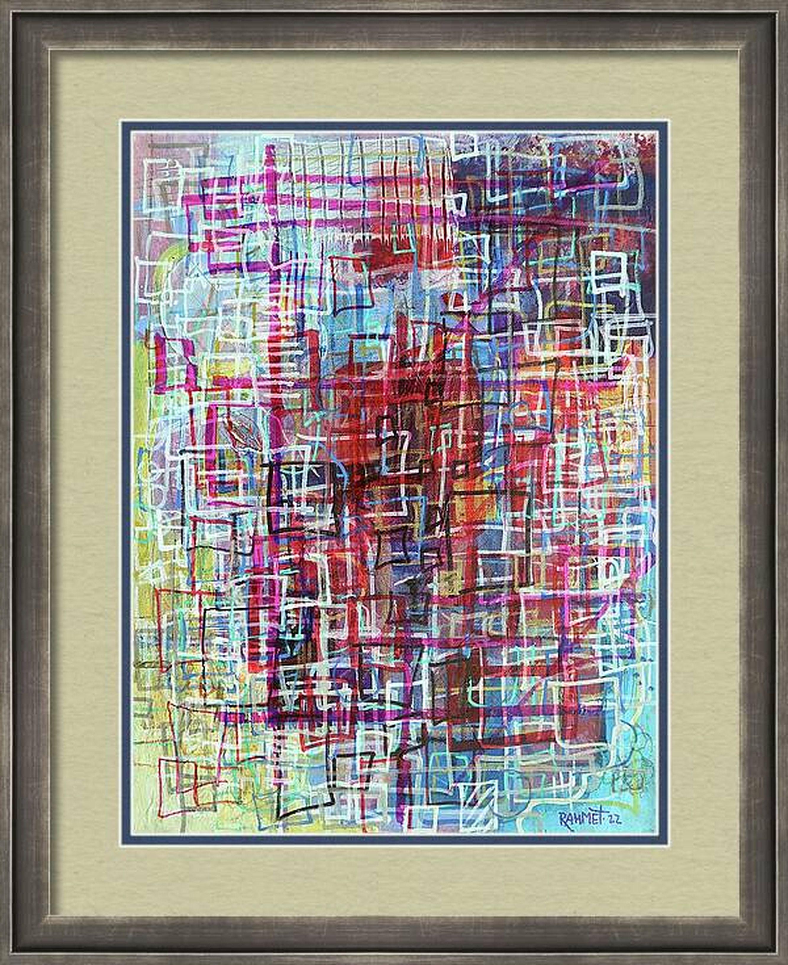 Cuadrilátero Singularidad. pintura original en venta 9