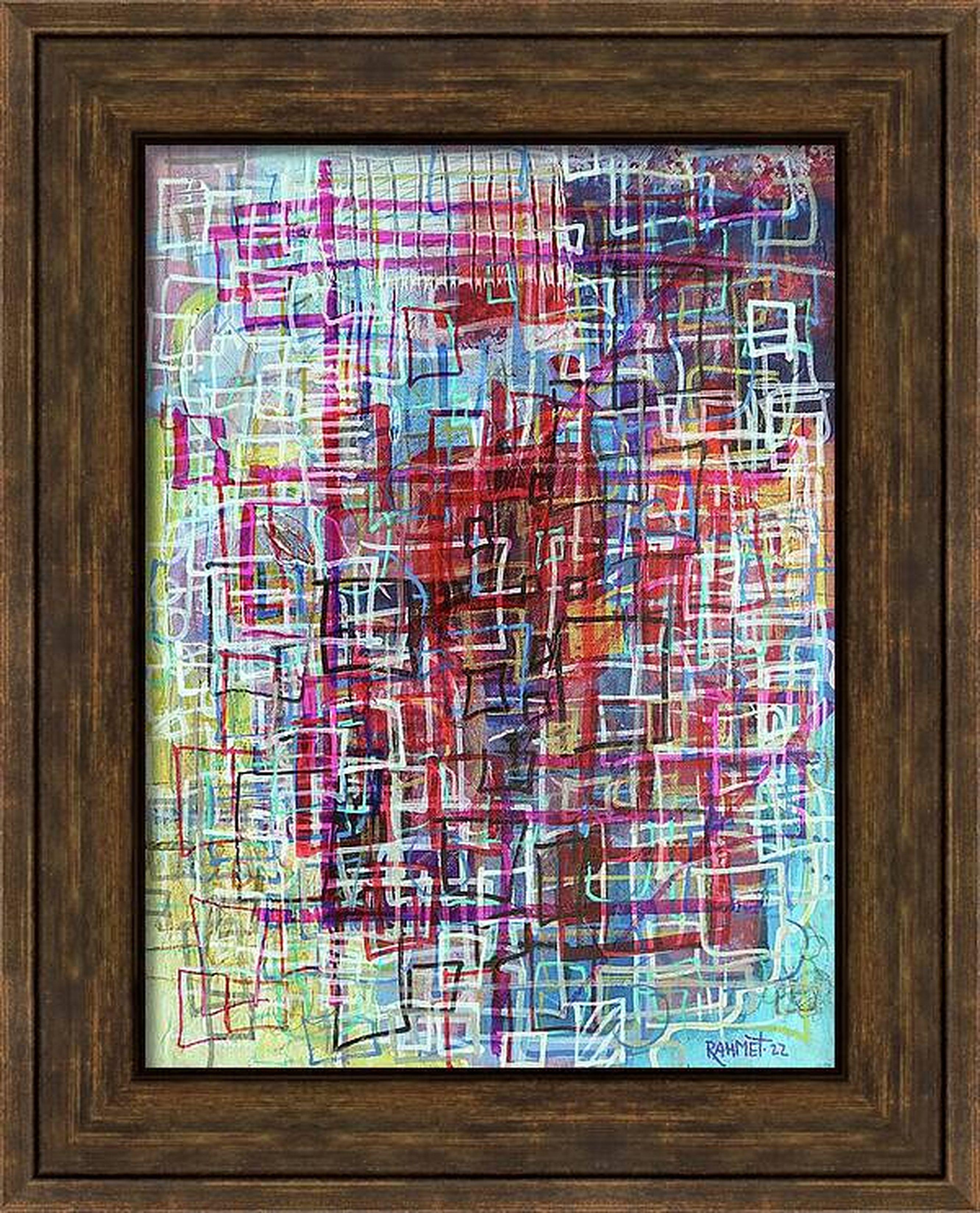 Cuadrilátero Singularidad. pintura original en venta 10