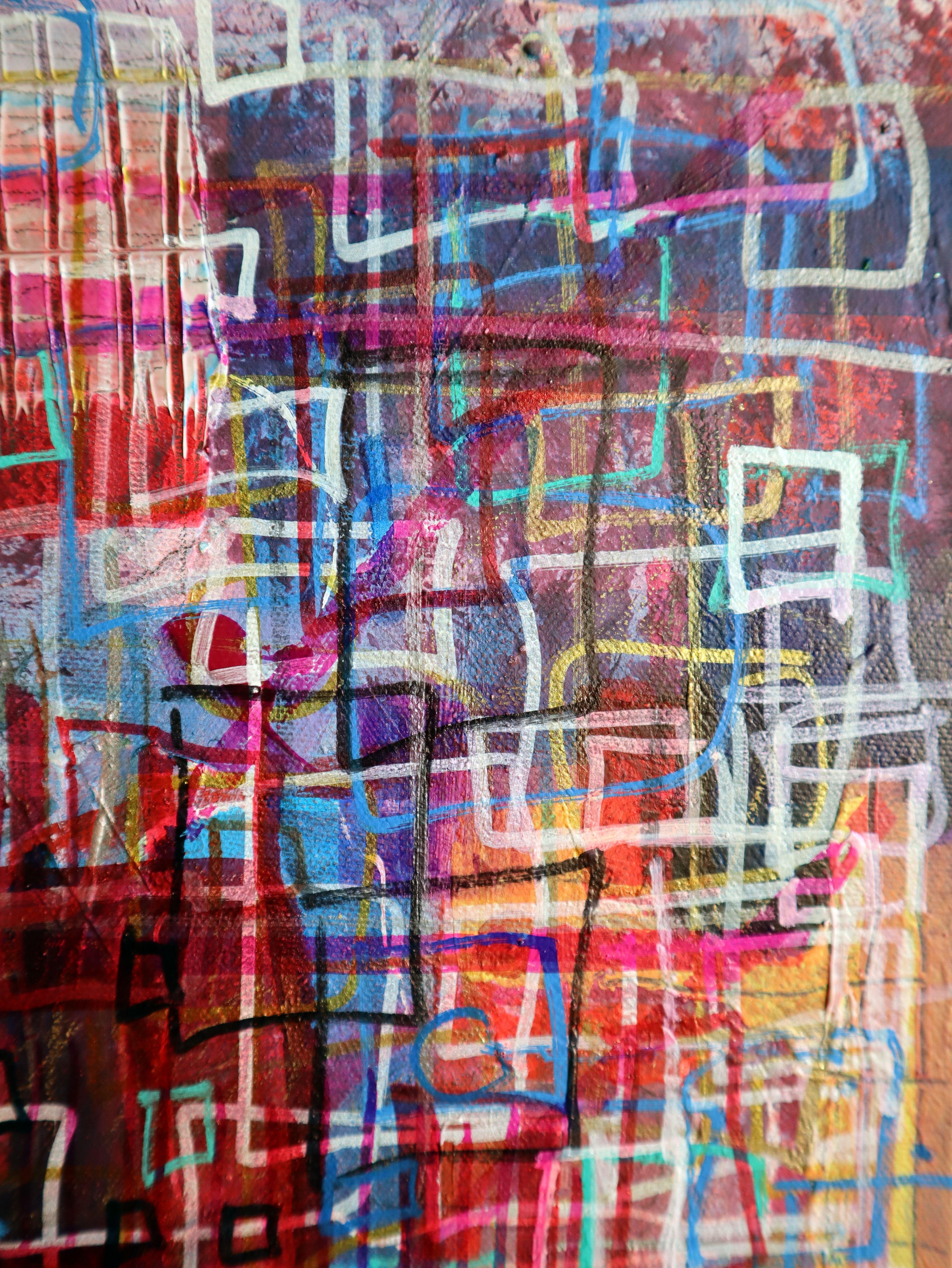 Cuadrilátero Singularidad. pintura original en venta 2