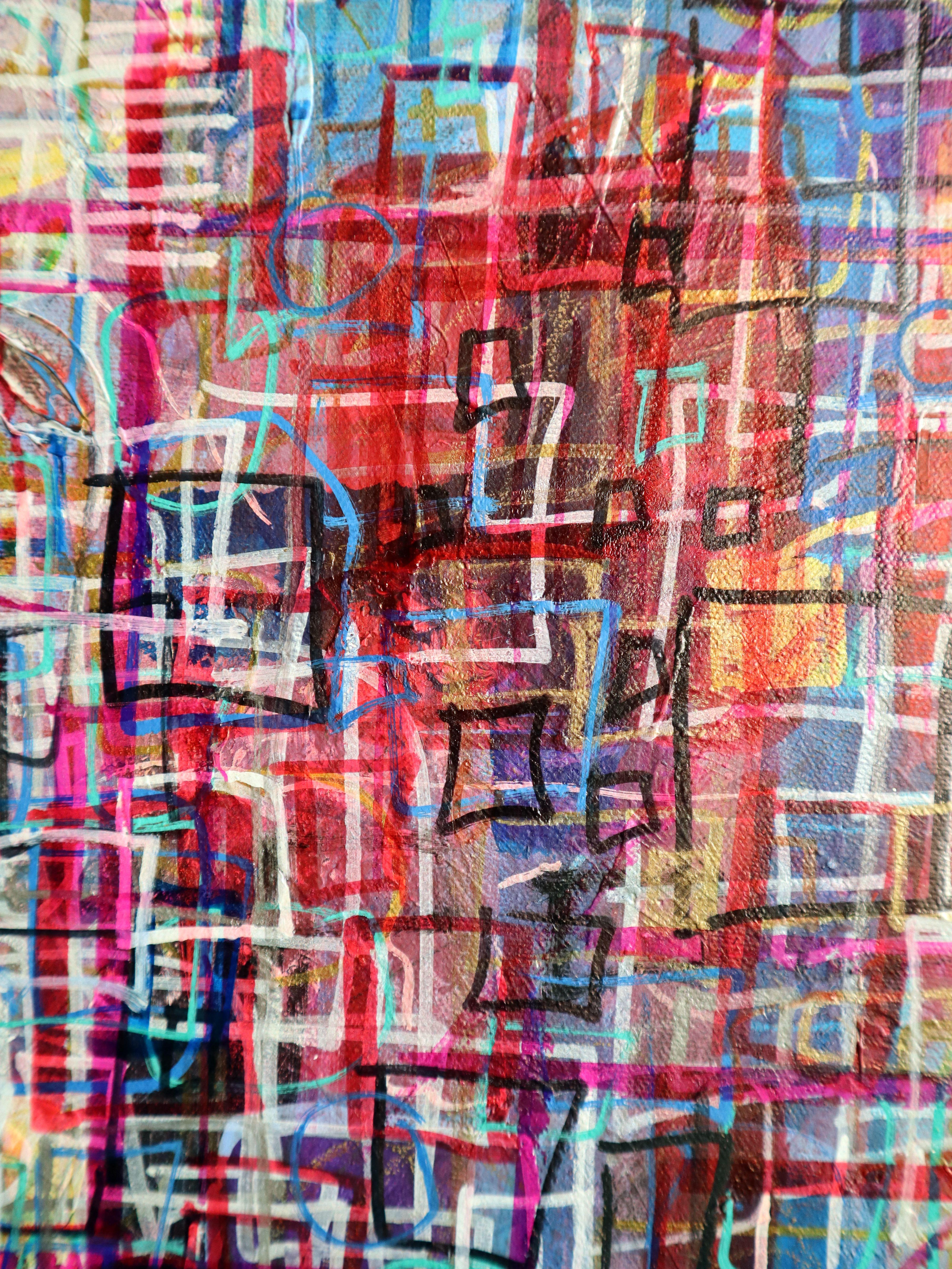 Cuadrilátero Singularidad. pintura original en venta 4