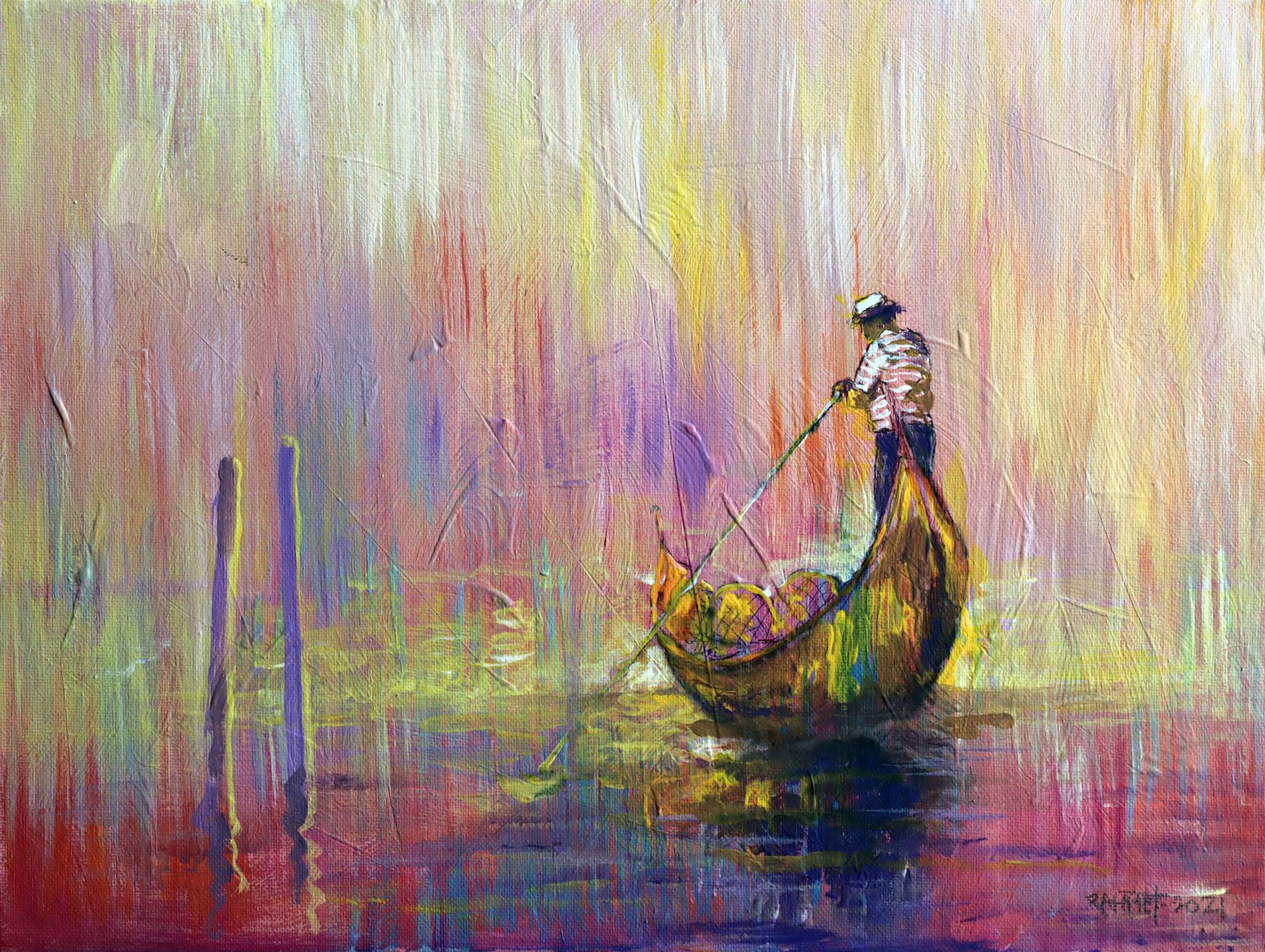 Landscape Painting de RAKHMET REDZHEPOV (RAMZI) - Lluvia en Venecia
