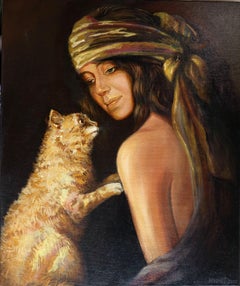 RAMZES y OLGA . pintura original