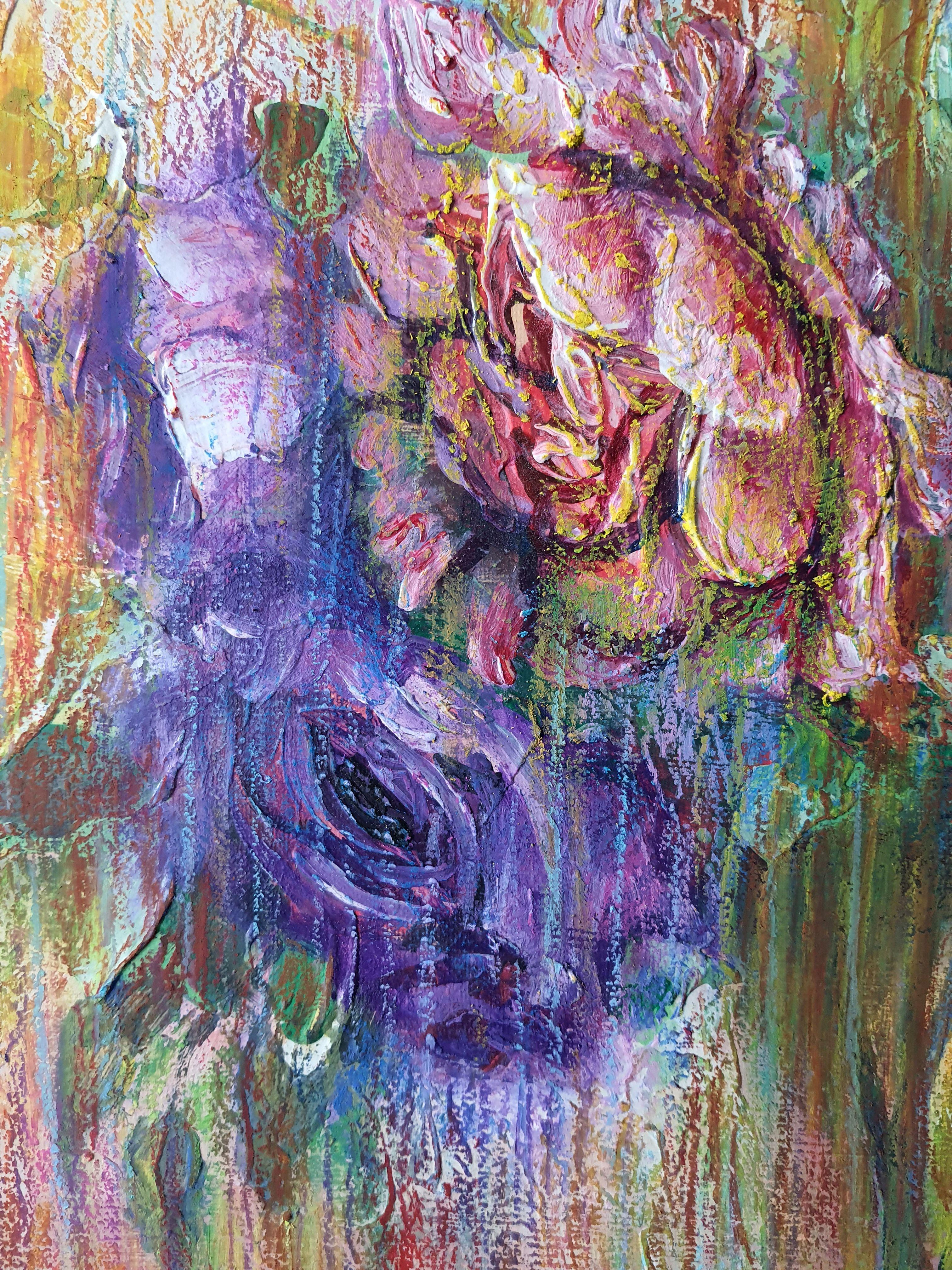 Königliche Rosen – Painting von RAKHMET REDZHEPOV (RAMZI)
