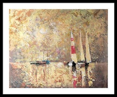 Sea and Sky : Landscape Painting, Contemporary, 59x72 cm, New