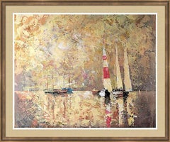 Sea and Sky : Landscape Painting, Contemporary, 59x72 cm, New