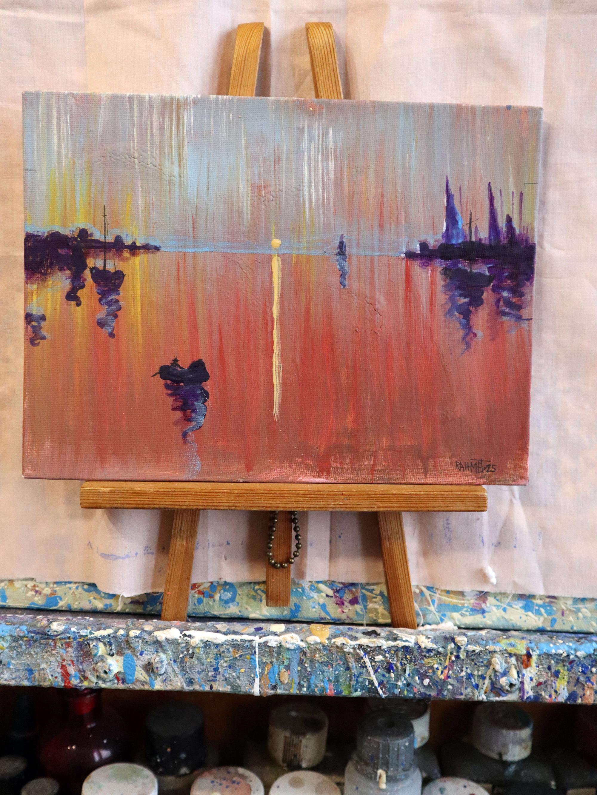 Meer, Abend 2 – Painting von RAKHMET REDZHEPOV (RAMZI)