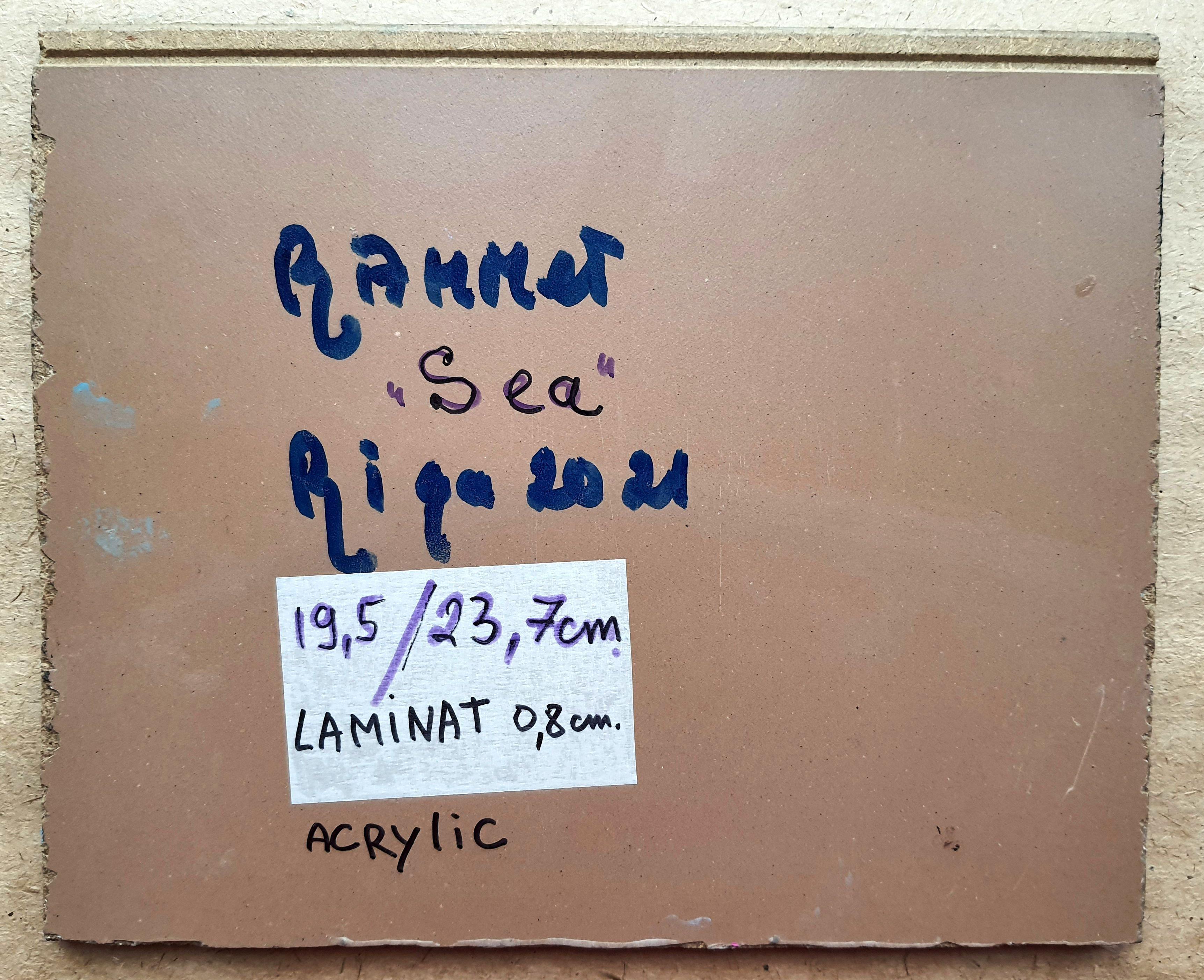 Meer. Miniatur-Originalgemälde – Painting von RAKHMET REDZHEPOV (RAMZI)