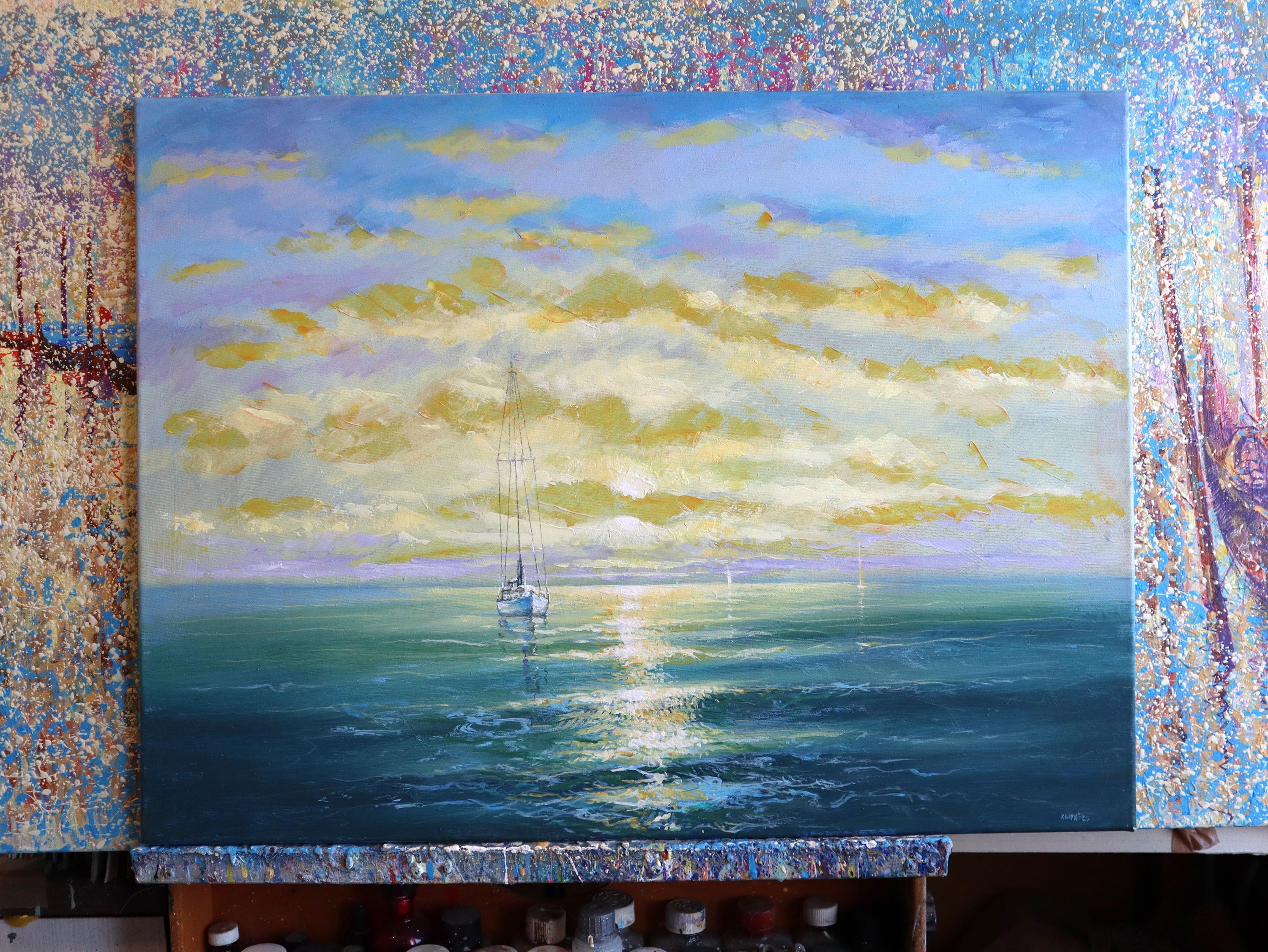 Sea Serenity - Painting by RAKHMET REDZHEPOV (RAMZI)