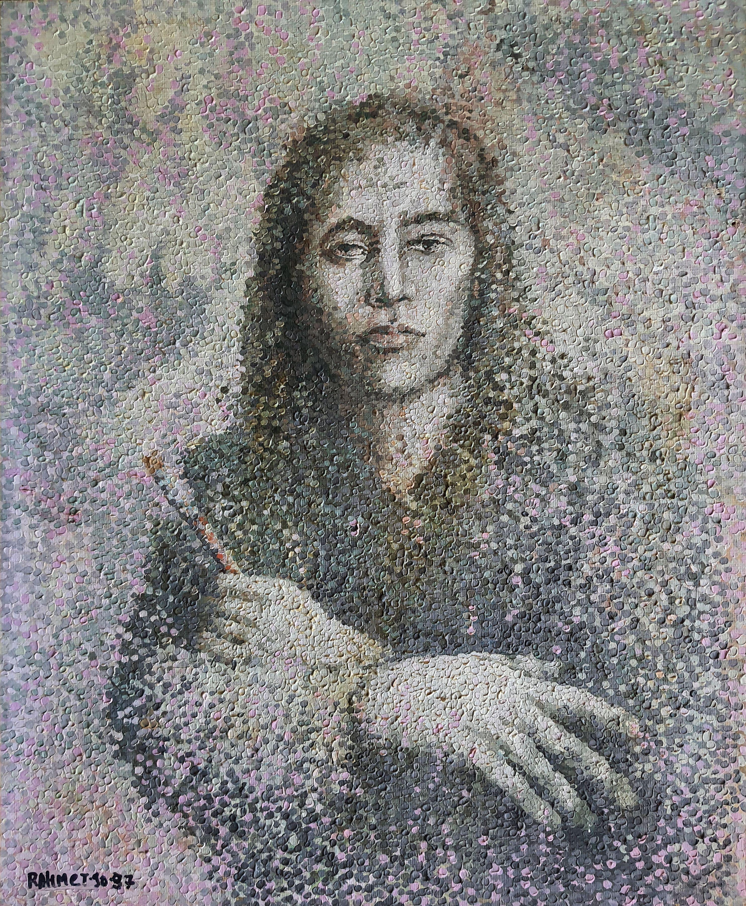 Self-Portrait. original painting For Sale 7