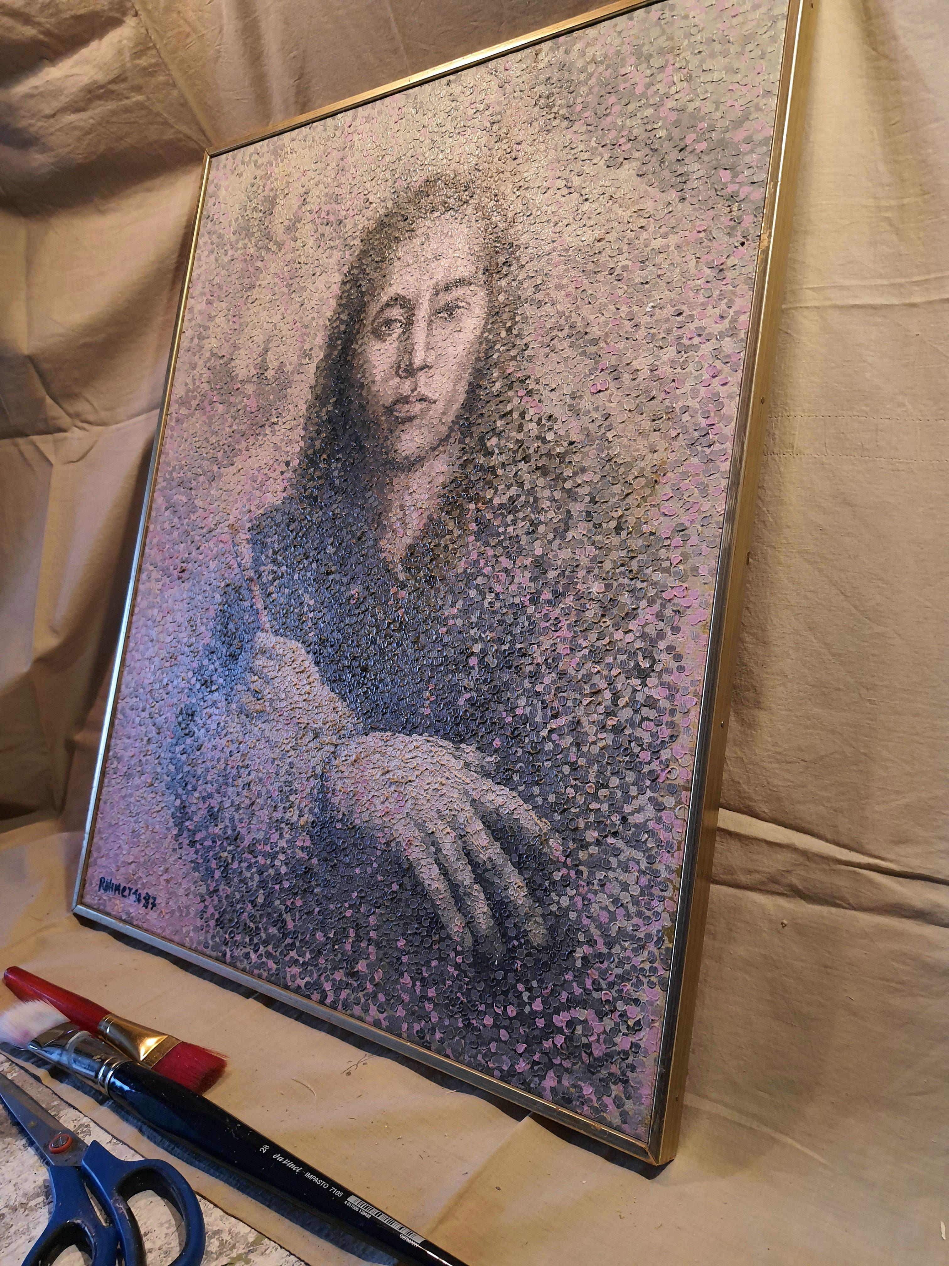 Self-Portrait. original painting For Sale 3