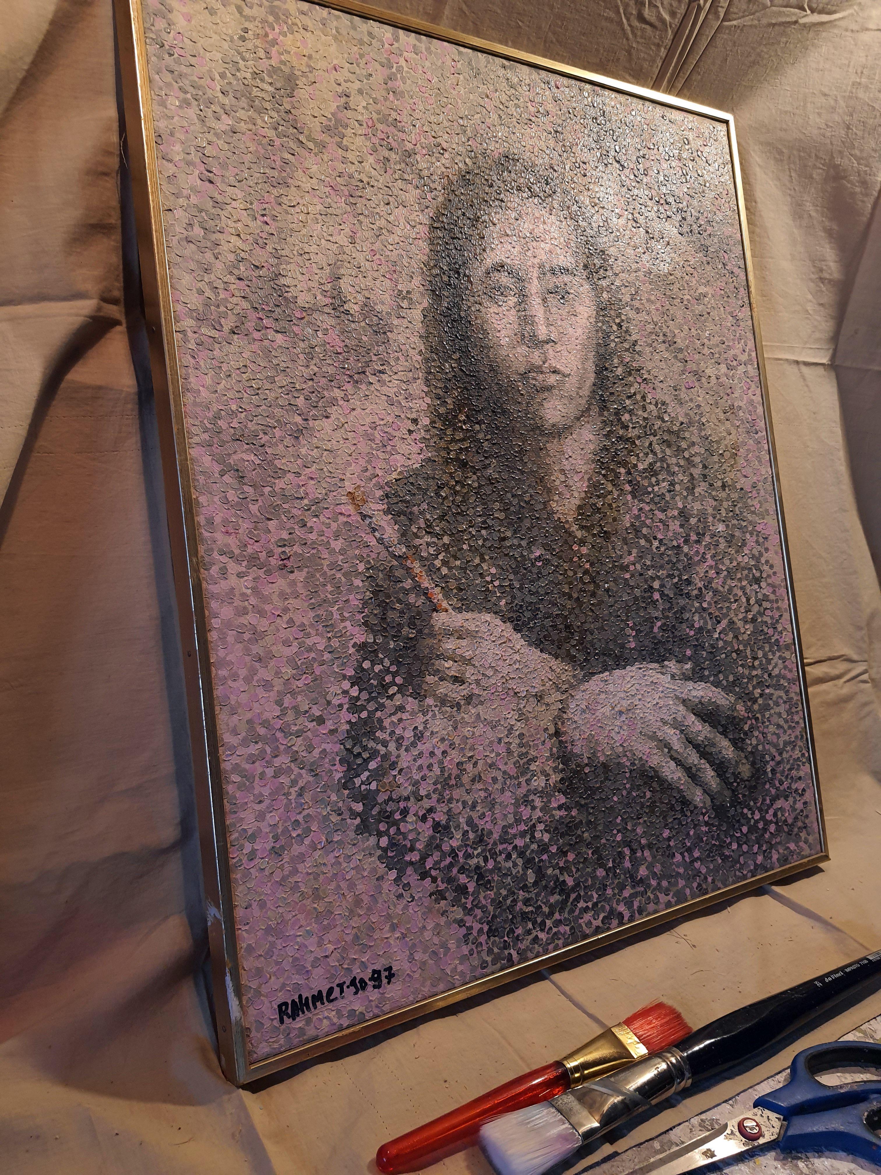 Self-Portrait. original painting For Sale 4