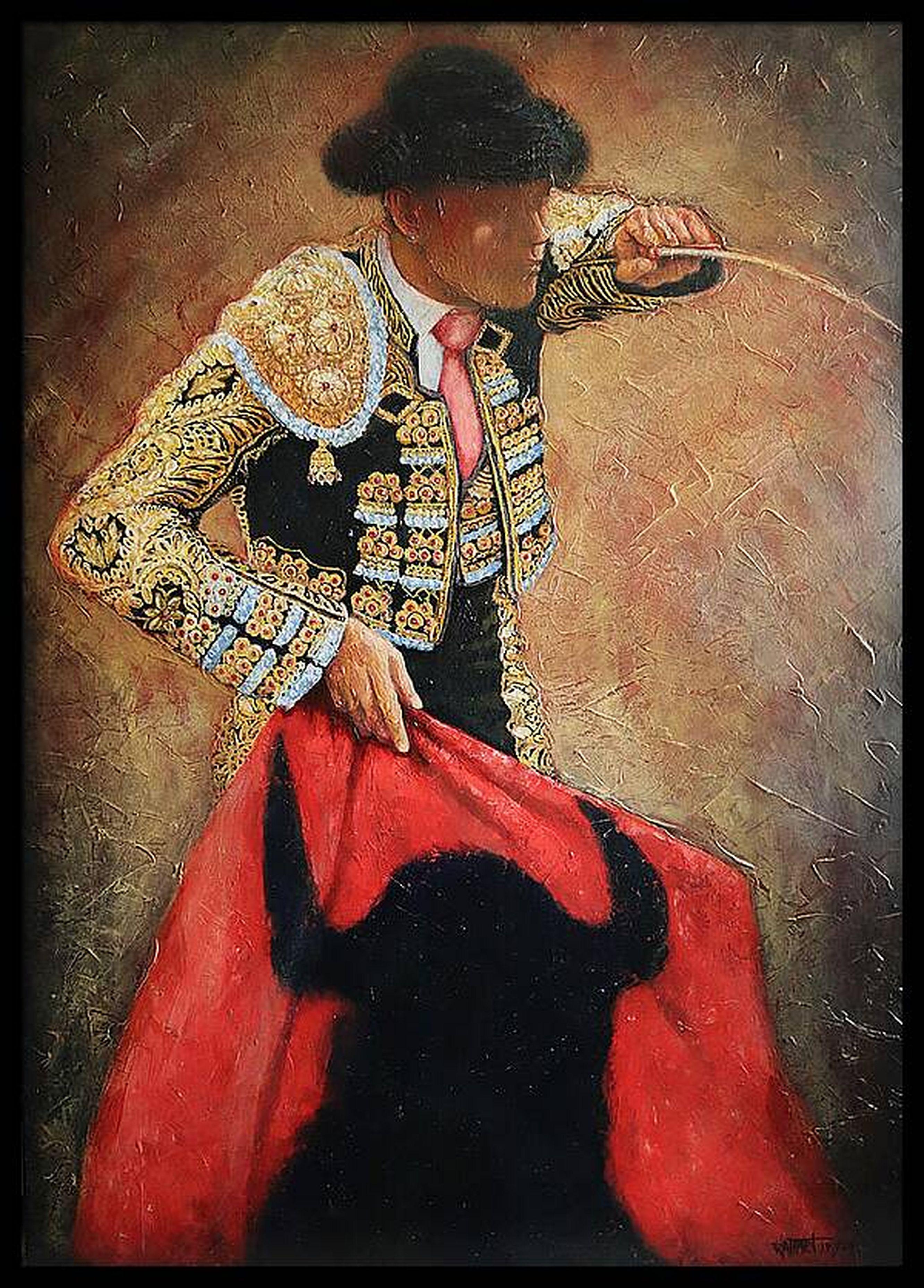The Shadow of the Inevitable ! - Impressionnisme Painting par RAKHMET REDZHEPOV (RAMZI)