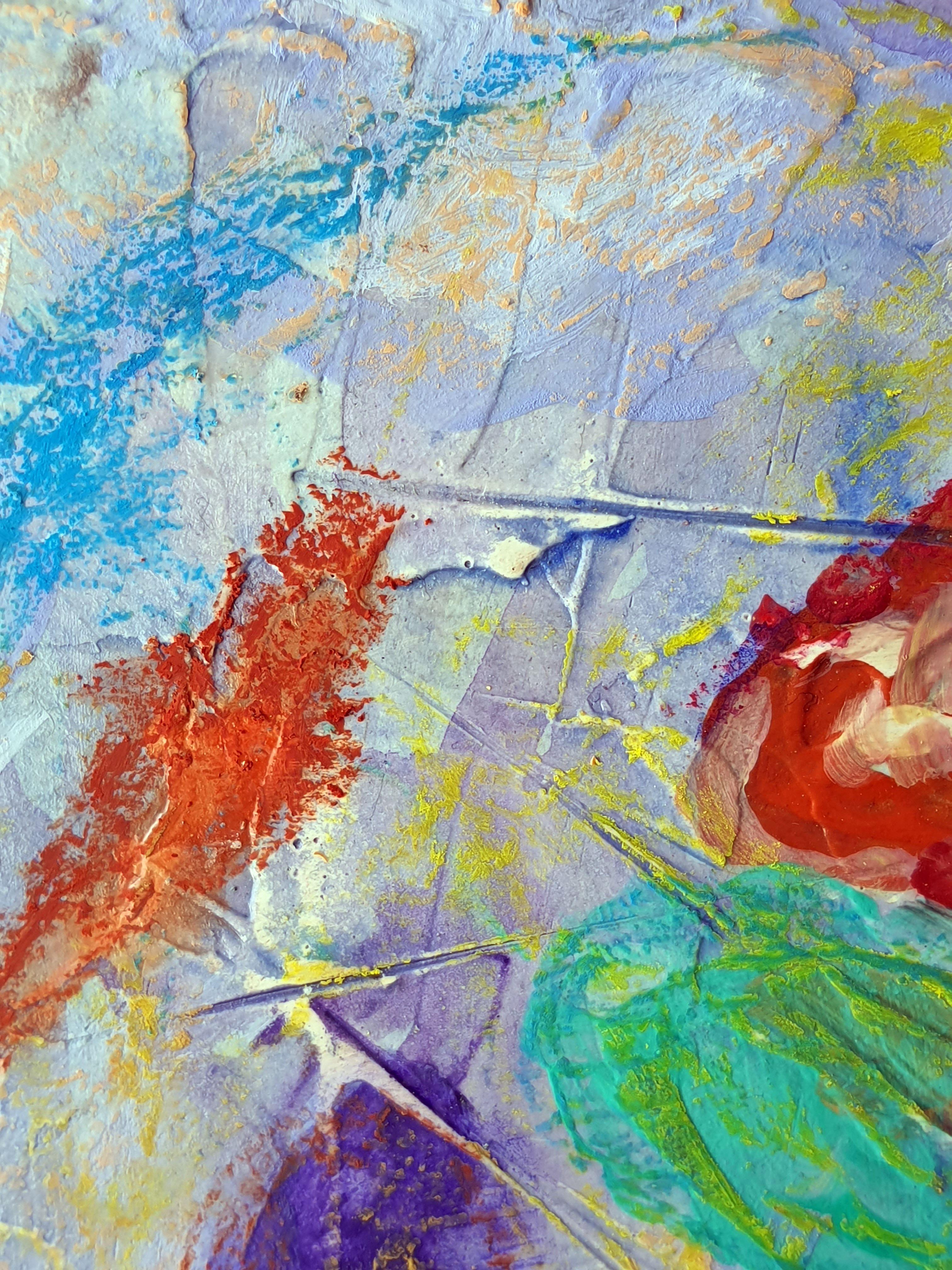 SHARKS. Originalgemälde (Grau), Abstract Painting, von RAKHMET REDZHEPOV (RAMZI)