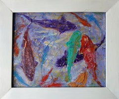 TIBURONES. pintura original