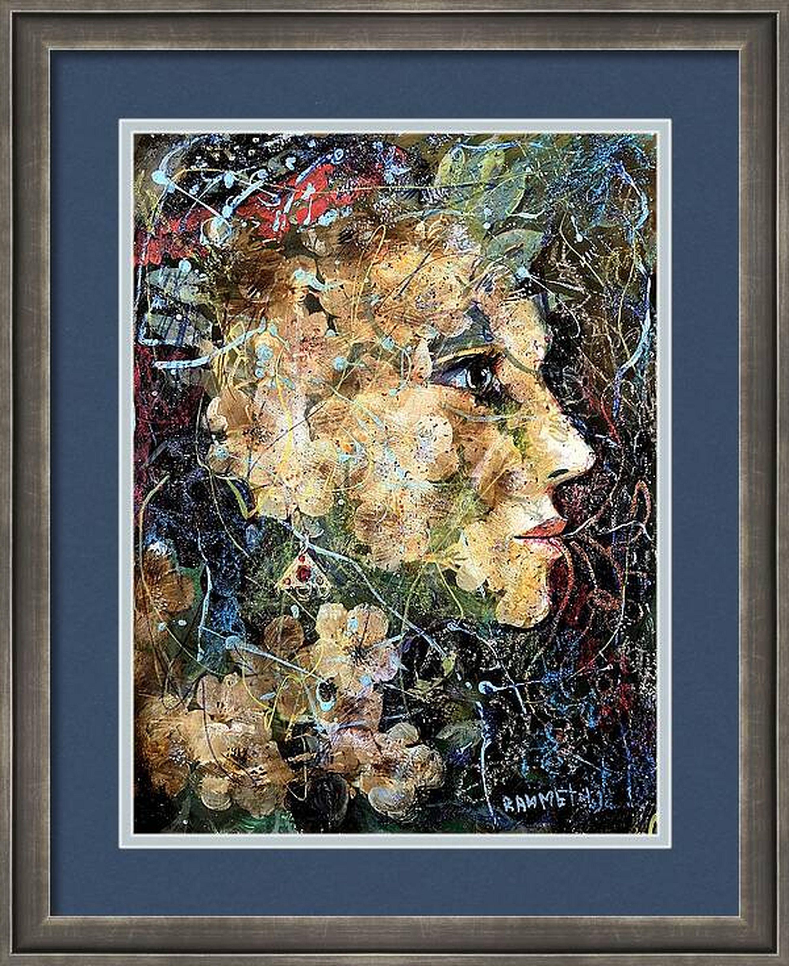 Zauberin (Schwarz), Abstract Painting, von RAKHMET REDZHEPOV (RAMZI)