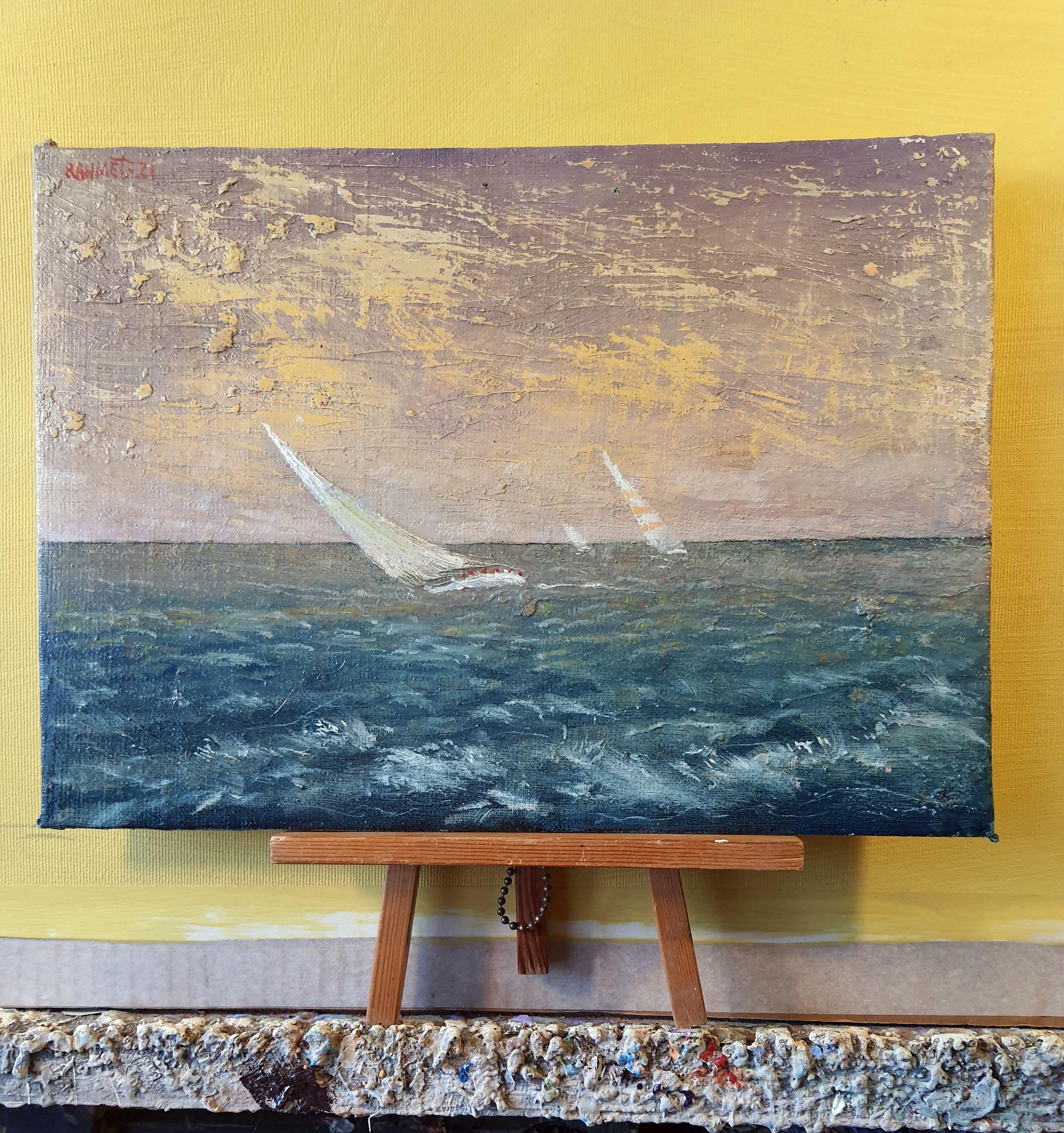 Sturm (Expressionismus), Painting, von RAKHMET REDZHEPOV (RAMZI)