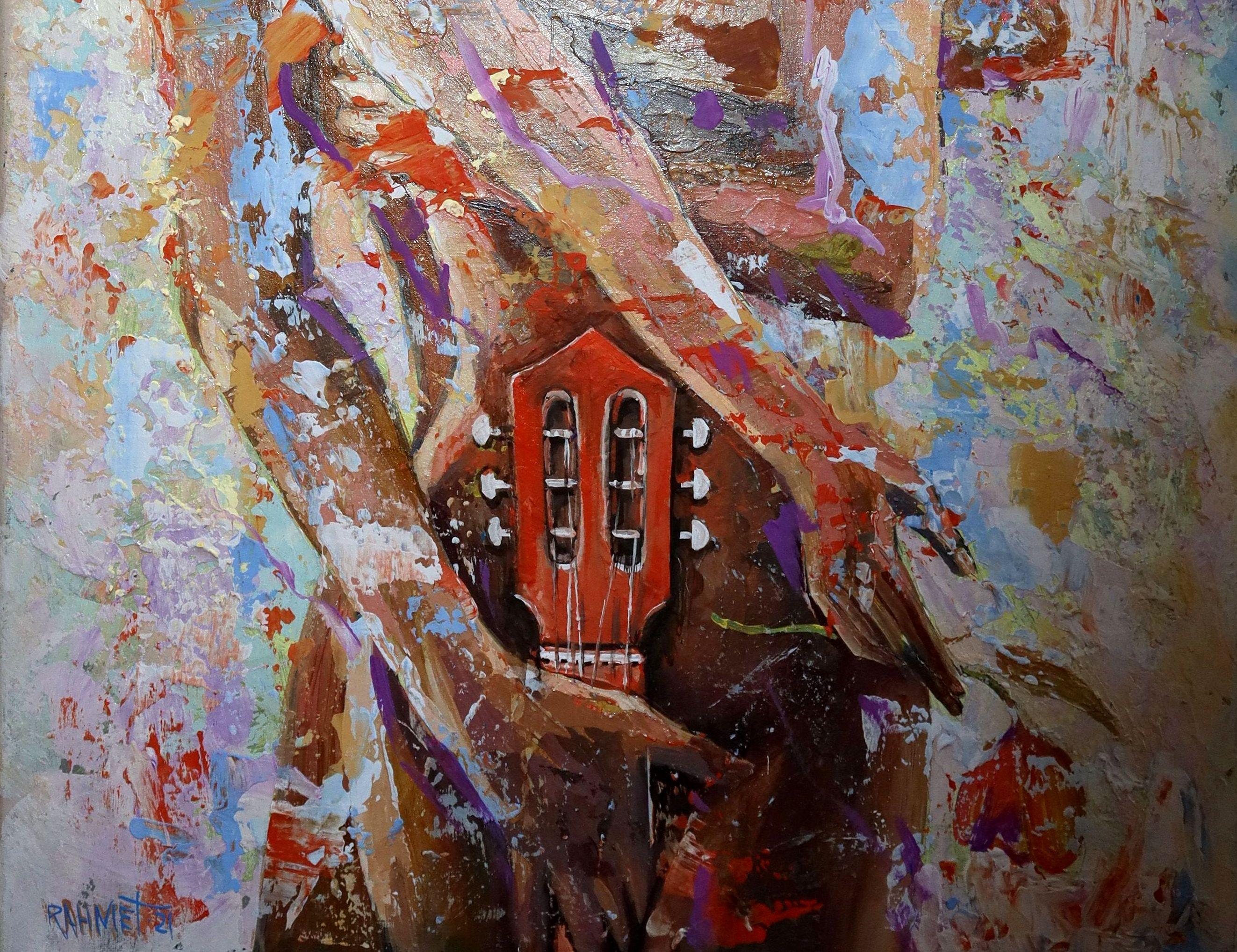 Symbiosis - Expressionist Painting by RAKHMET REDZHEPOV (RAMZI)