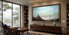 «La majestuosidad del Tíbet» (serie SPACES). Lienzo, óleo, 60 x 120 cm