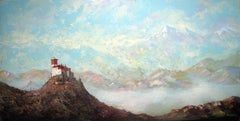 «La majestuosidad del Tíbet» (serie SPACES). Lienzo, óleo, 60 x 120 cm