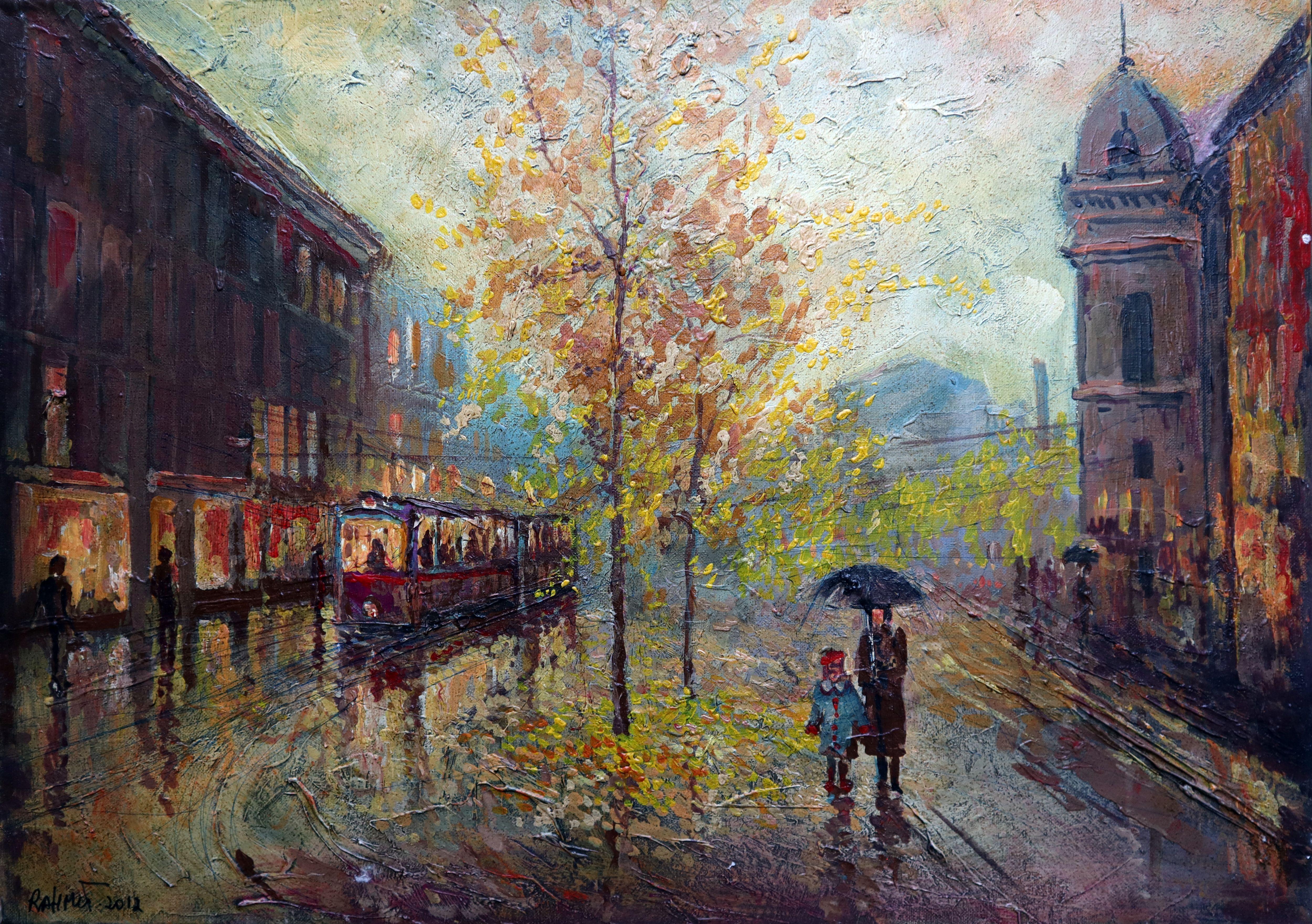 “The Pulse of Rain” BALTIC series, Canvas, Oil, 50x70 cm