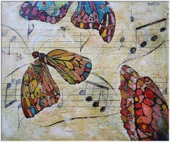 The Sound of Metamorphosis: Abstract Painting in Oil and Acrylic, 100x120 cm
