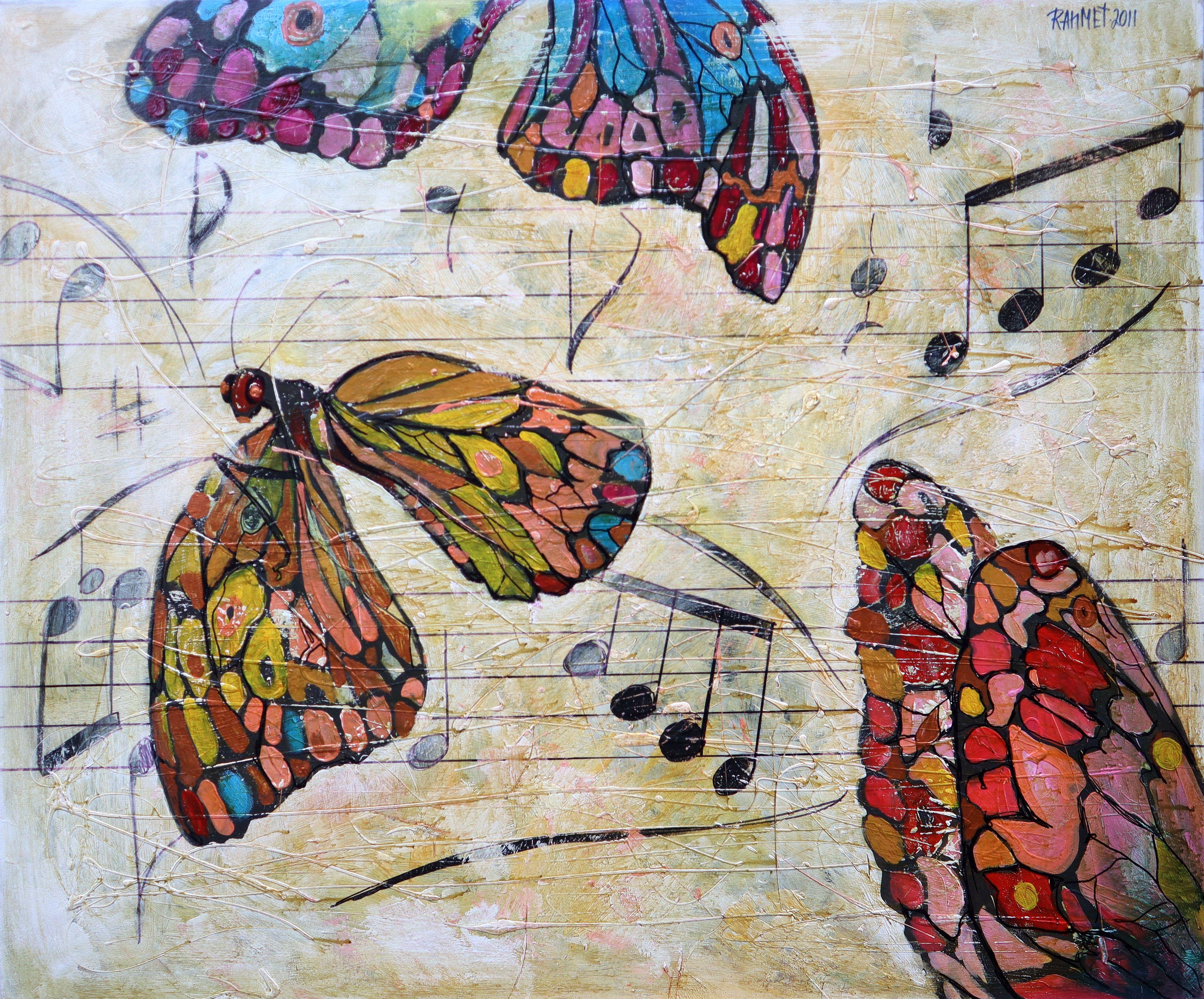 The Sound of Metamorphosis: Abstract Painting in Oil and Acrylic, 100x120 cm