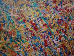 The Vibration of Life: abstract art, canvas, oil, acrylic, 100/120cm
