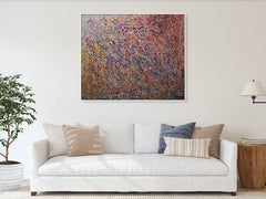 The Vibration of Life: abstract art, canvas, oil, acrylic, 100/120cm