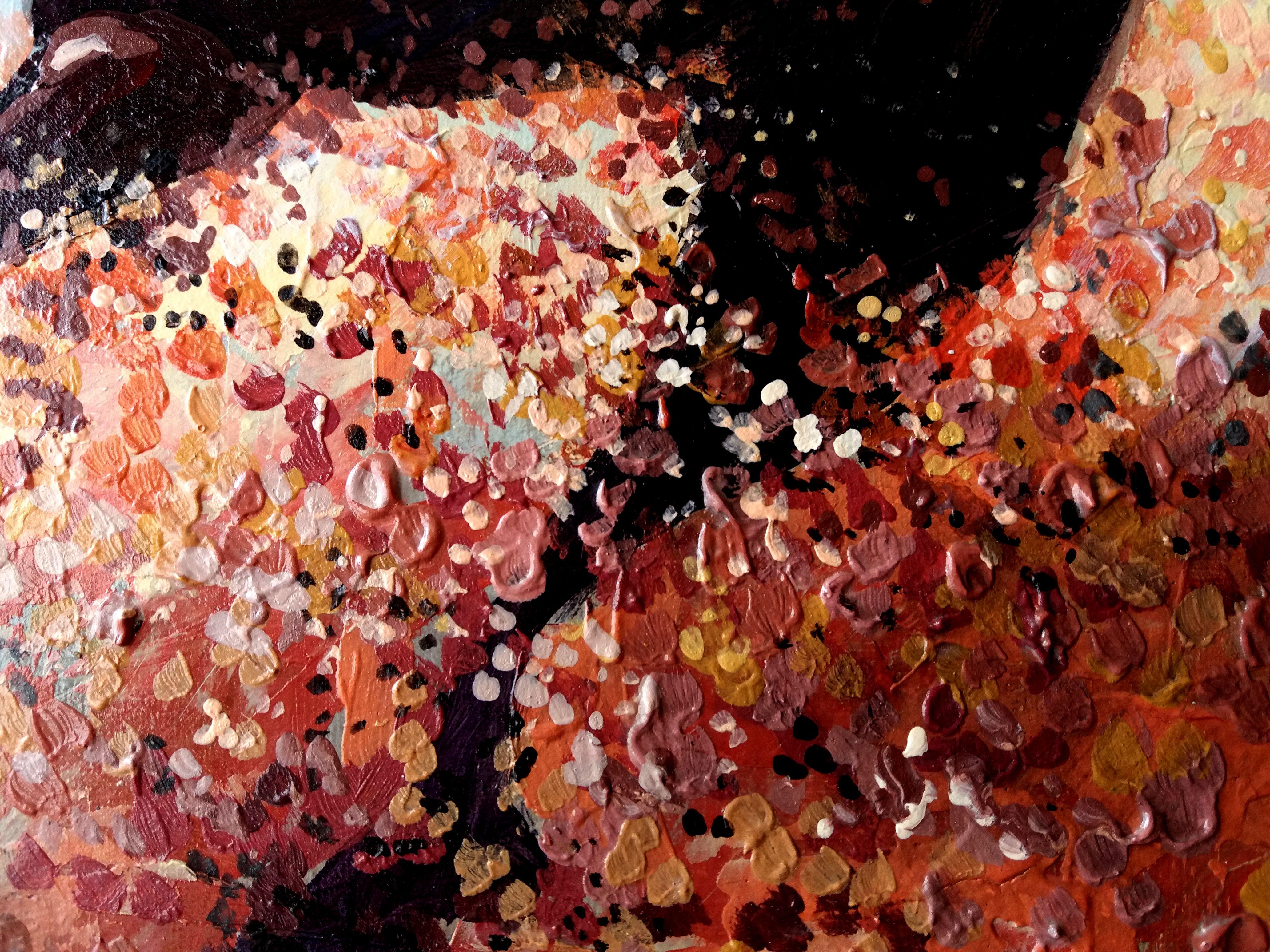 Trois grâces - Impressionnisme Painting par RAKHMET REDZHEPOV (RAMZI)