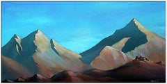 Tibet: (SPACES Series) Canvas, Oil, Acrylic, 60x120 cm