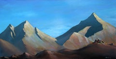 Tibet: (SPACES Series) Canvas, Oil, Acrylic, 60x120 cm