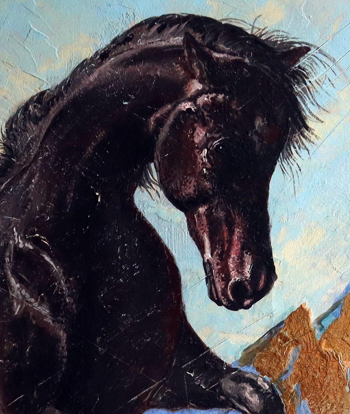 To the Expanse. Originalgemälde – Painting von RAKHMET REDZHEPOV (RAMZI)