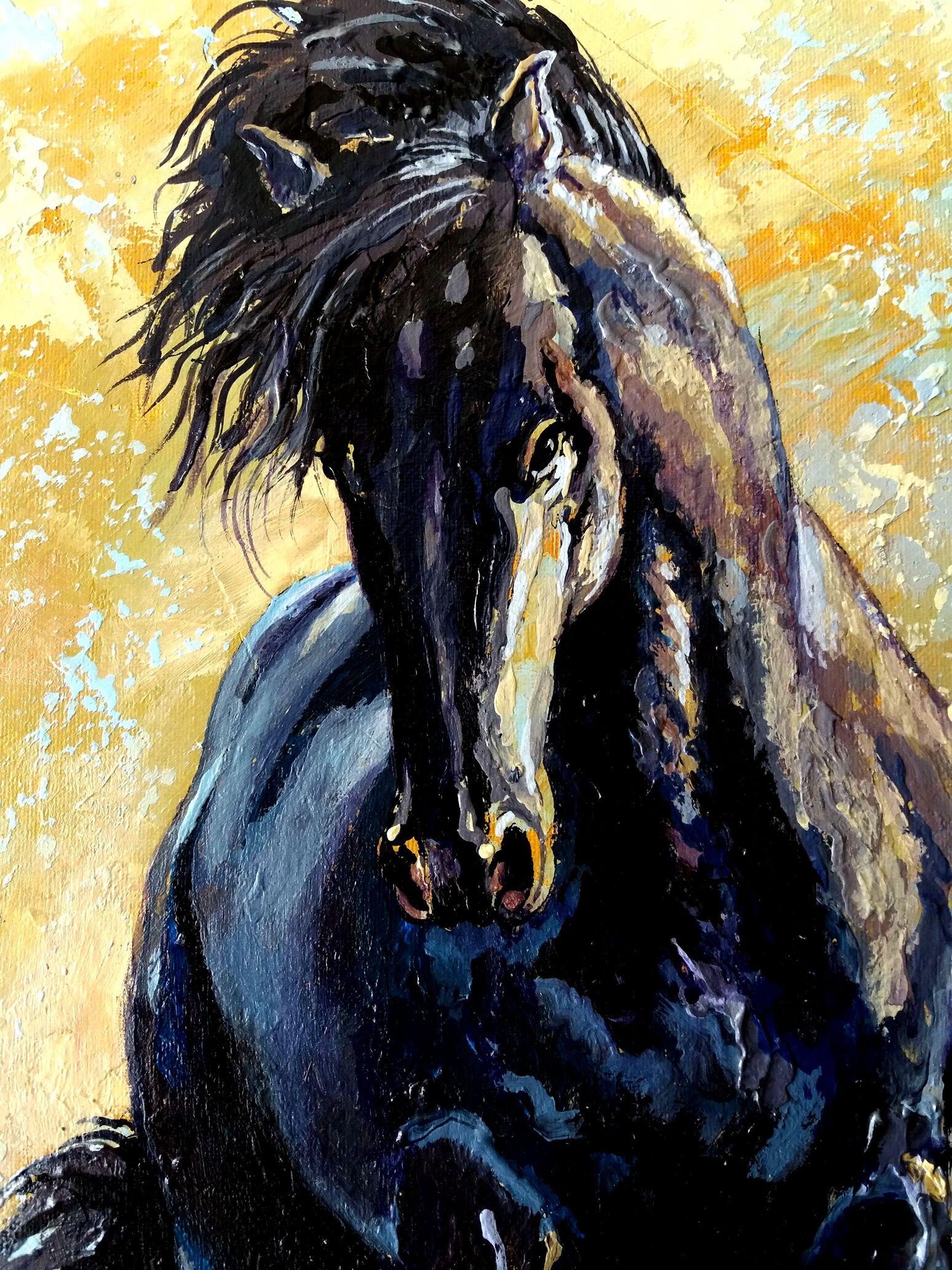 Zwei – Painting von RAKHMET REDZHEPOV (RAMZI)