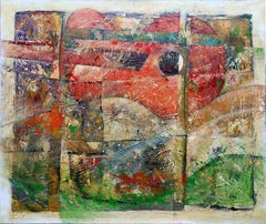 Two Muses: Abstract Painting in Oil and Acrylic, 100x120 cm