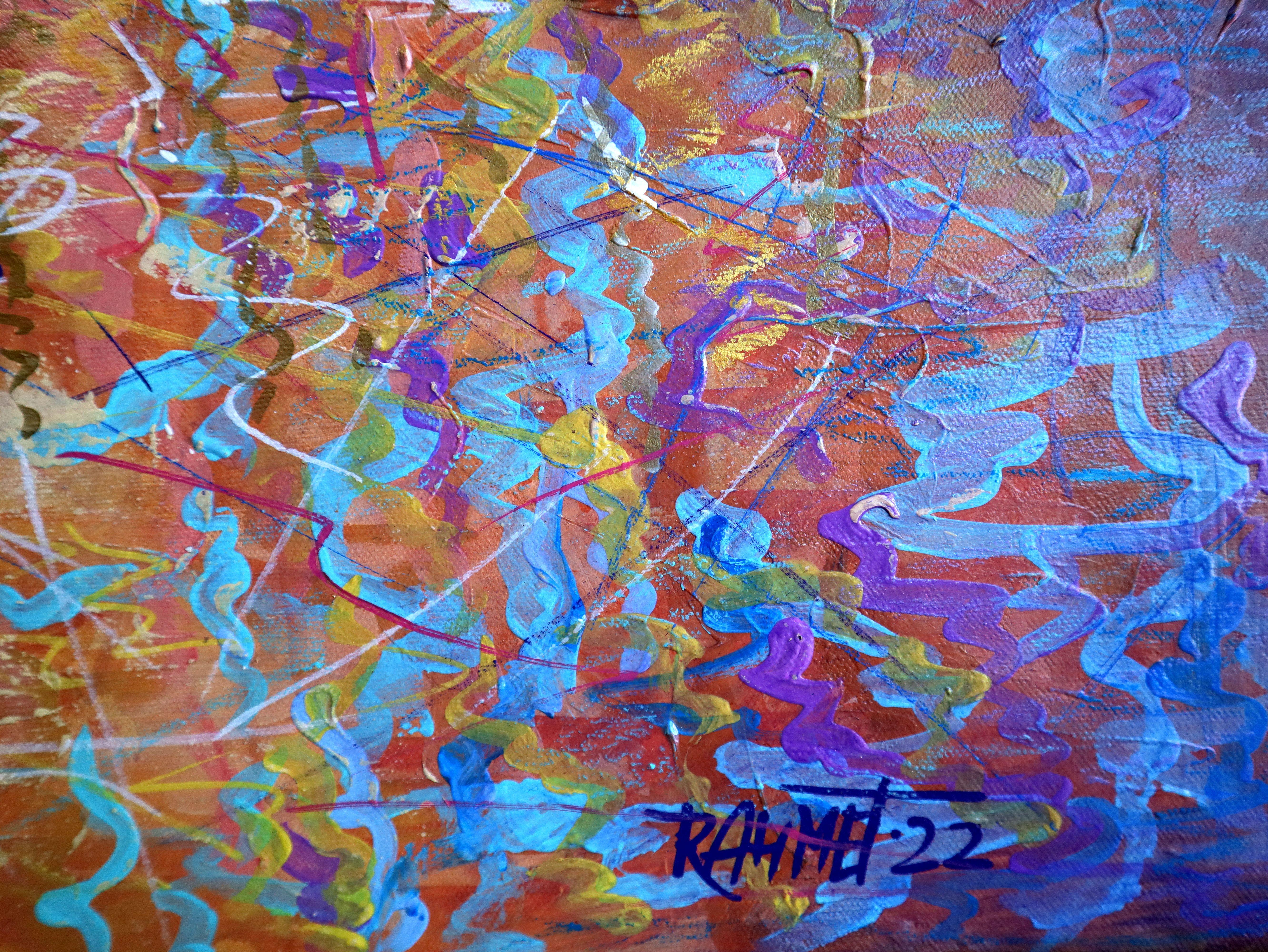 Venezianische Rhapsodie (Grau), Interior Painting, von RAKHMET REDZHEPOV (RAMZI)