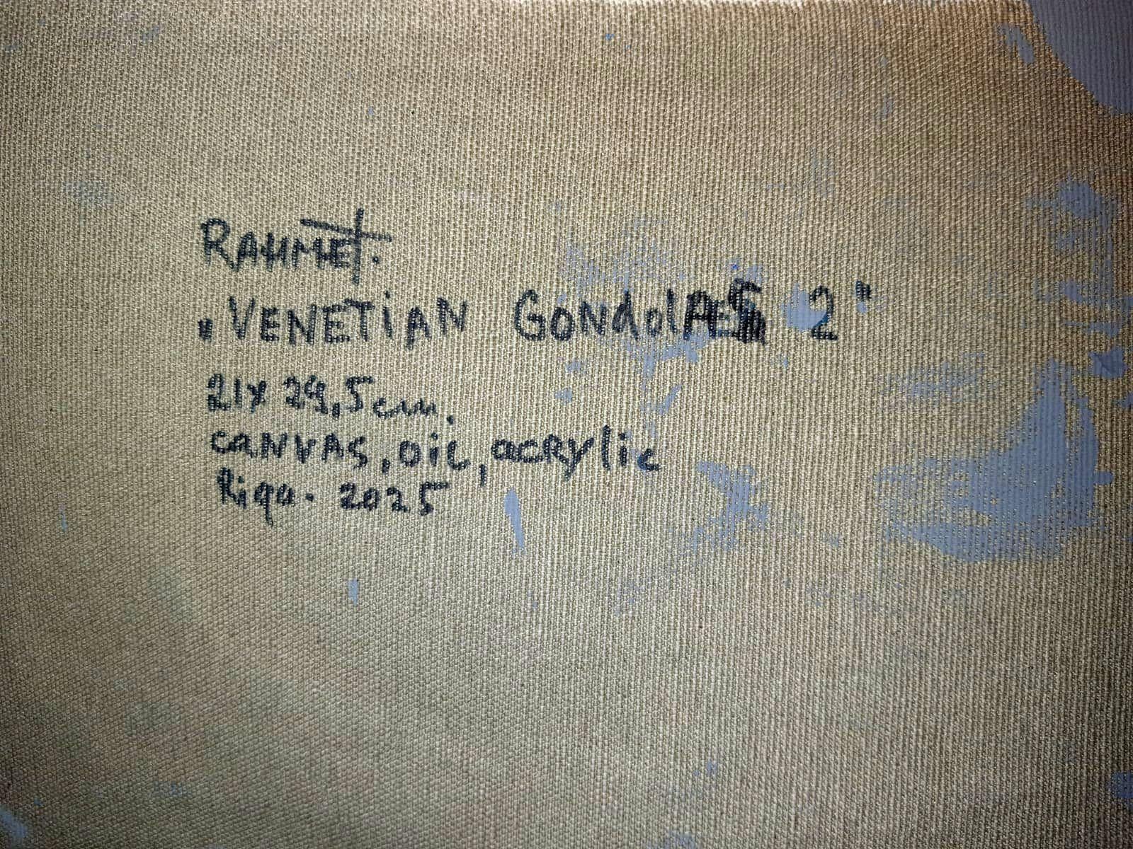 Venezianische Gondolas 2 – Painting von RAKHMET REDZHEPOV (RAMZI)