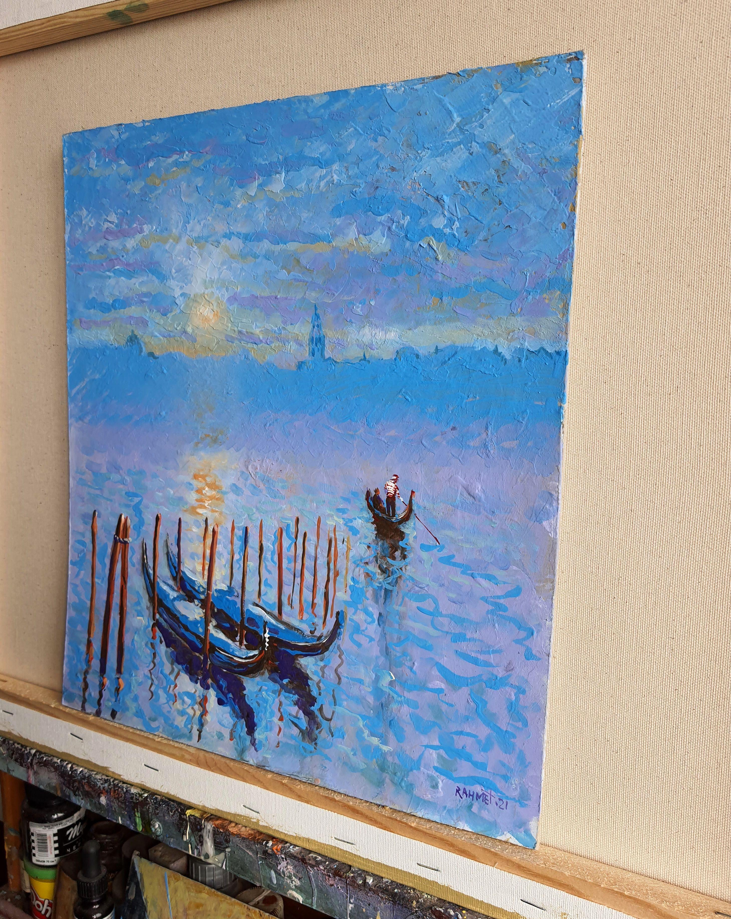 Venice 2 - Expressionist Painting by RAKHMET REDZHEPOV (RAMZI)