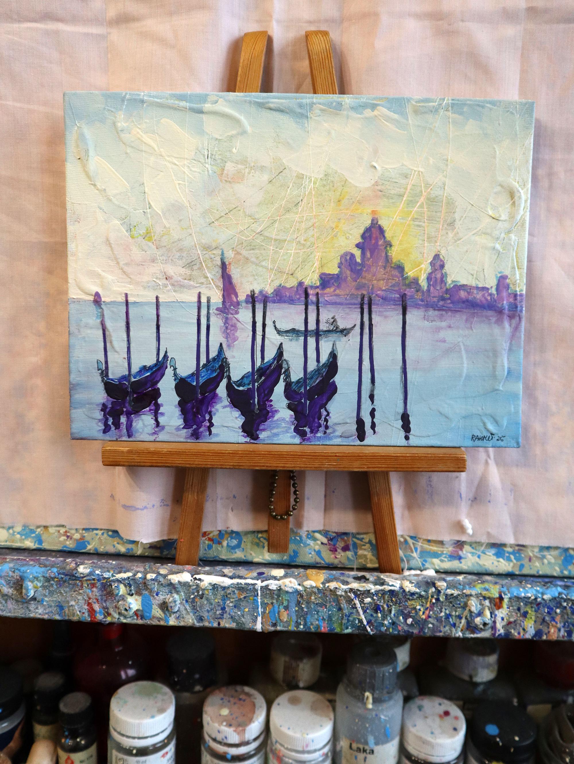 Venedig. Abend 4 – Painting von RAKHMET REDZHEPOV (RAMZI)