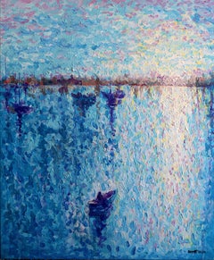 Vista de la bahía  pintura original