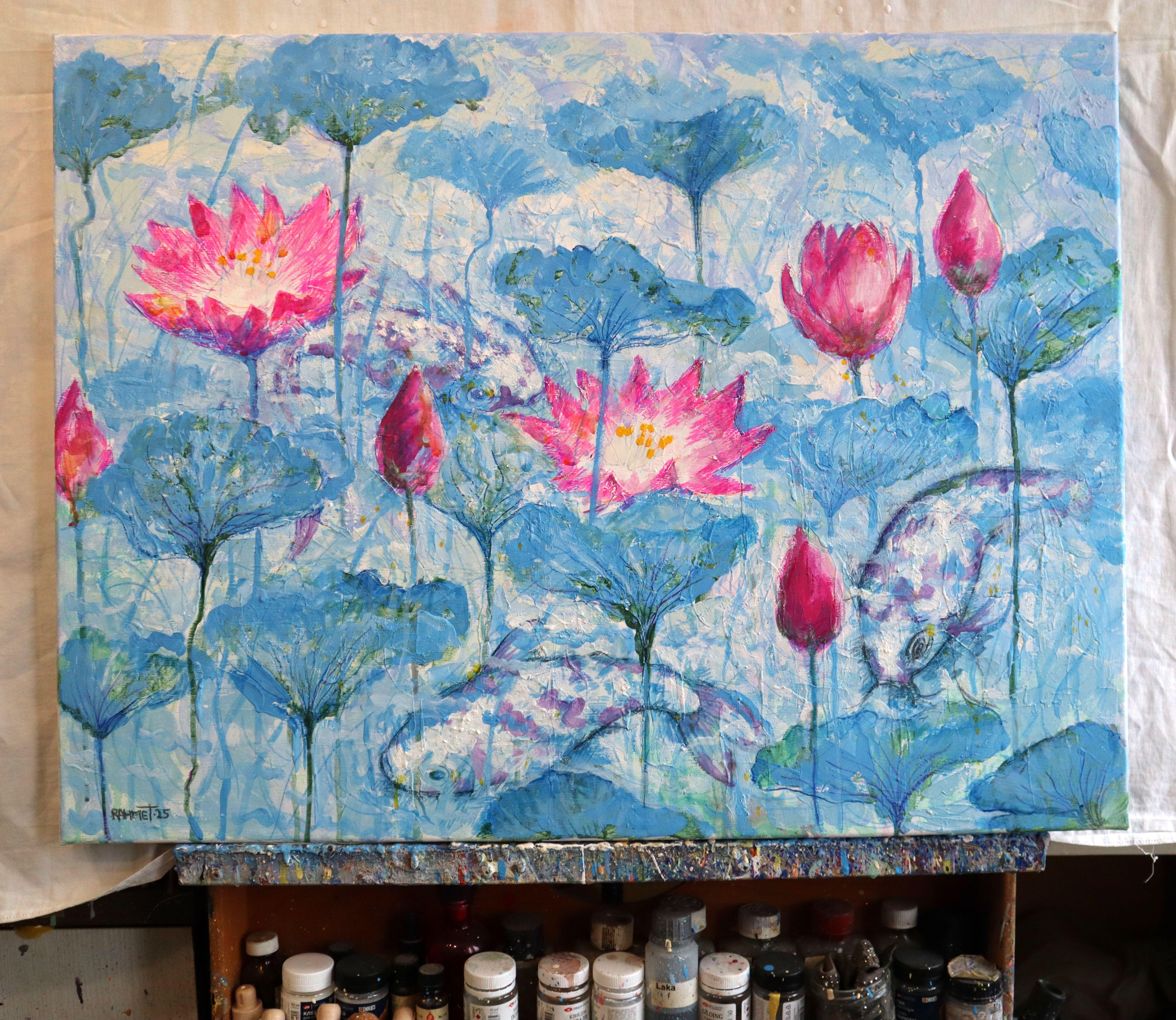 Nénuphars et poissons koï en vente 6