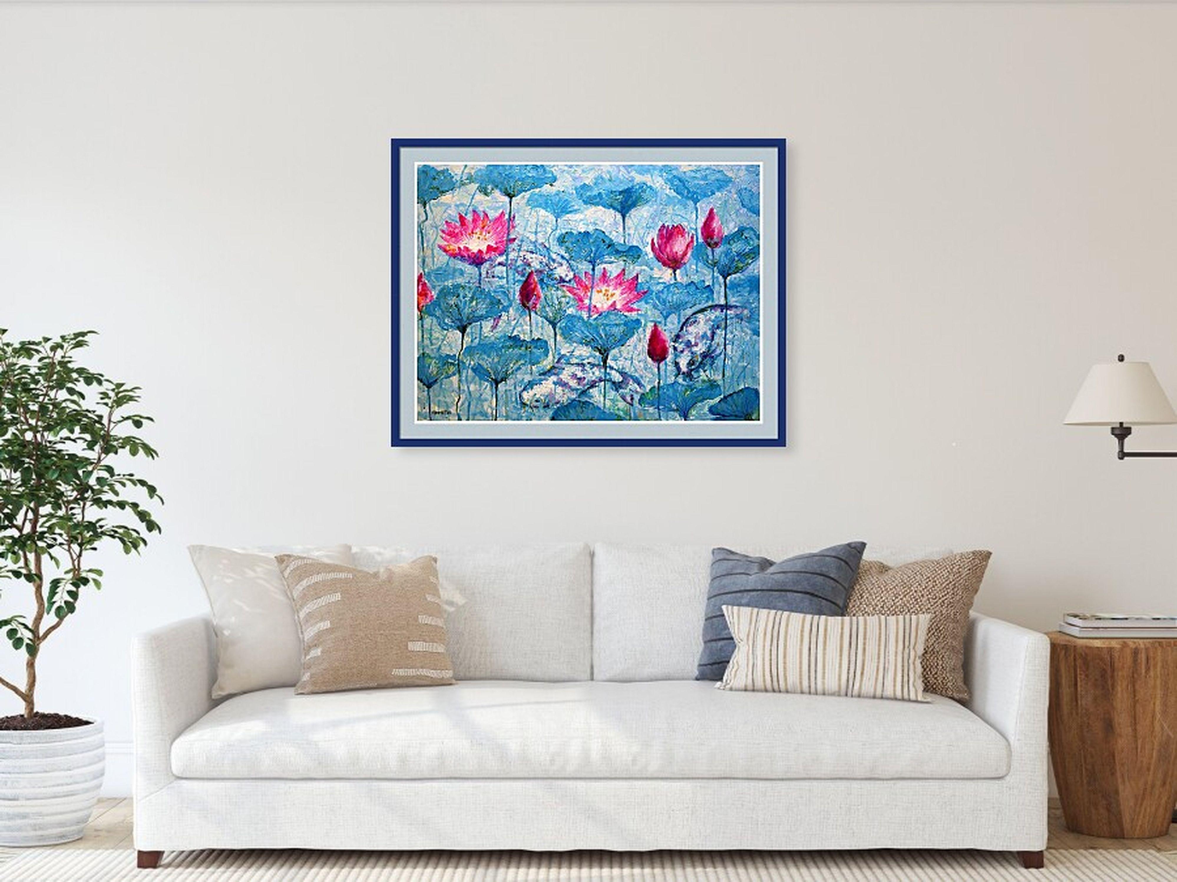 Nénuphars et poissons koï en vente 11