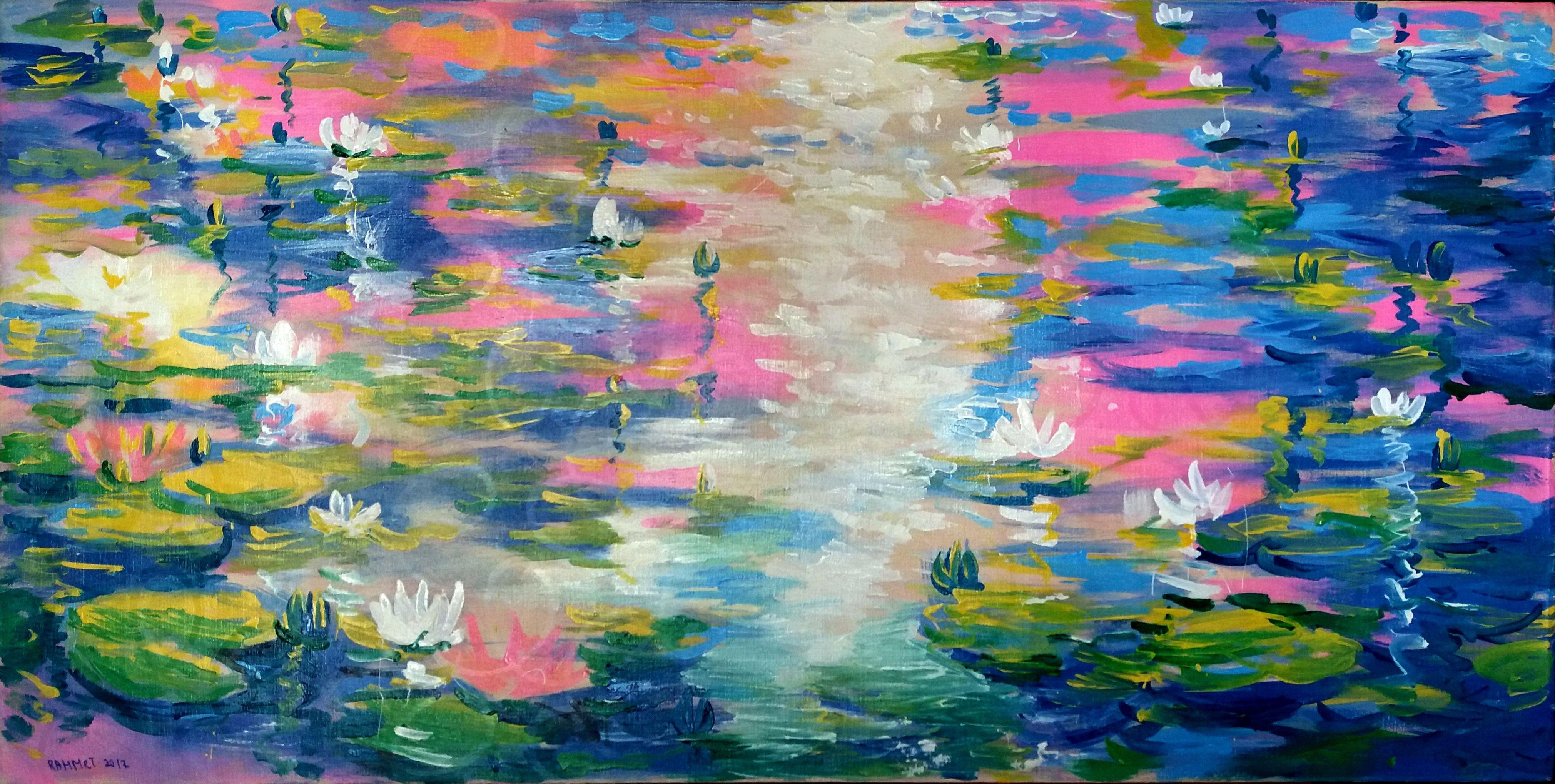 RAKHMET REDZHEPOV (RAMZI) Interior Painting - Water Lilies in the Lake