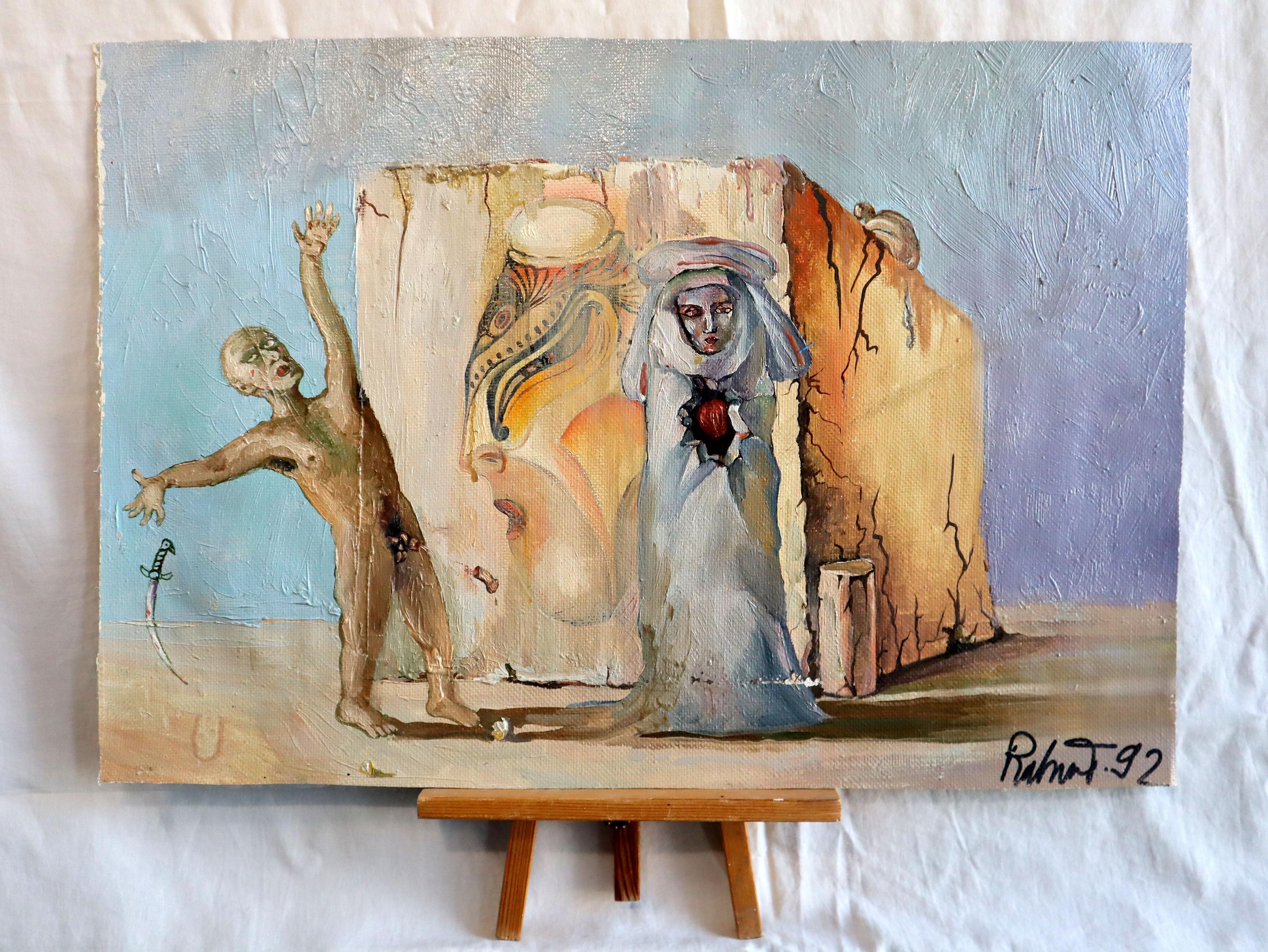 Mi hai spezzato il cuore - Painting di RAKHMET REDZHEPOV (RAMZI)