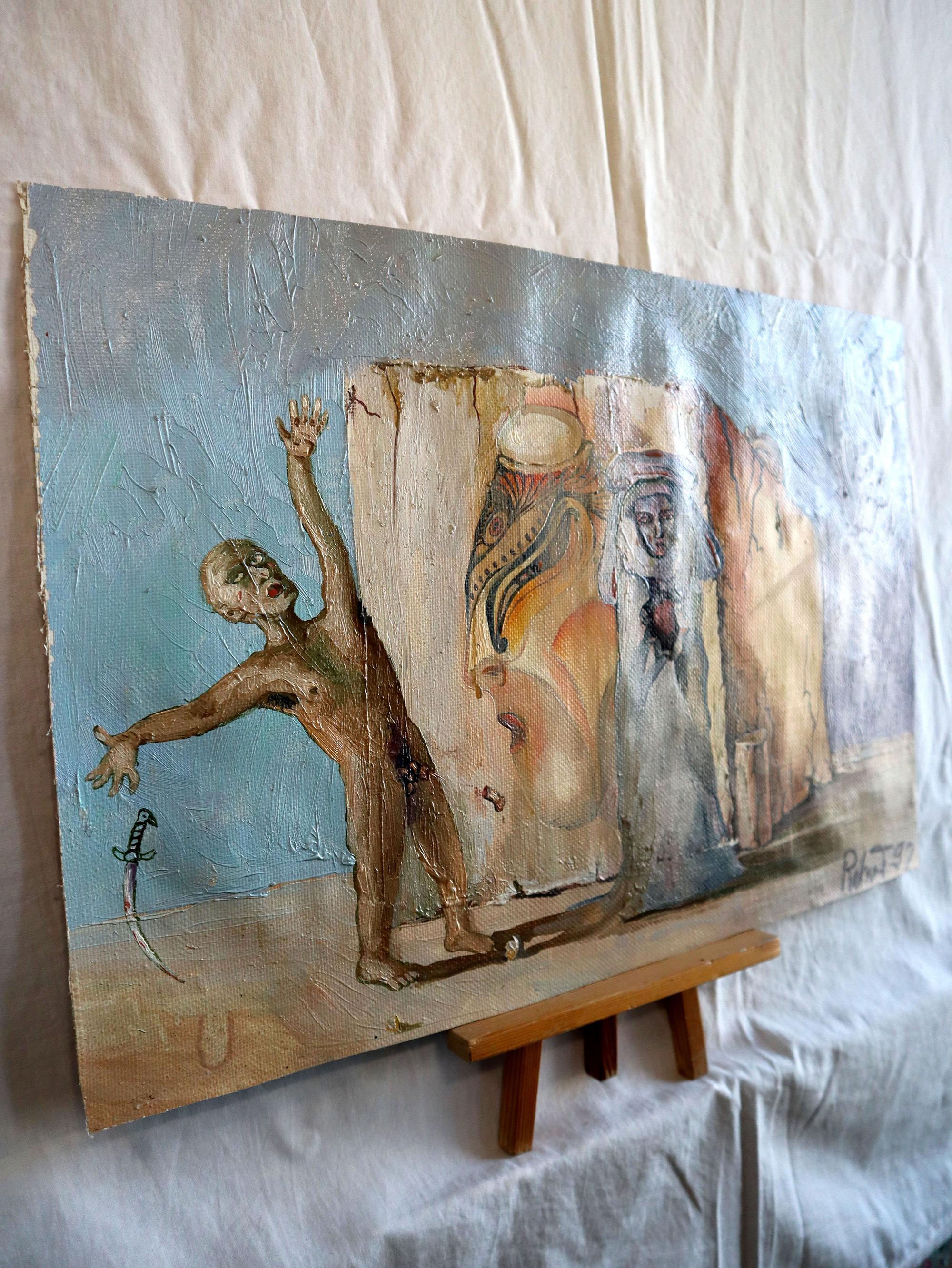 Mi hai spezzato il cuore - Painting Surrealismo di RAKHMET REDZHEPOV (RAMZI)
