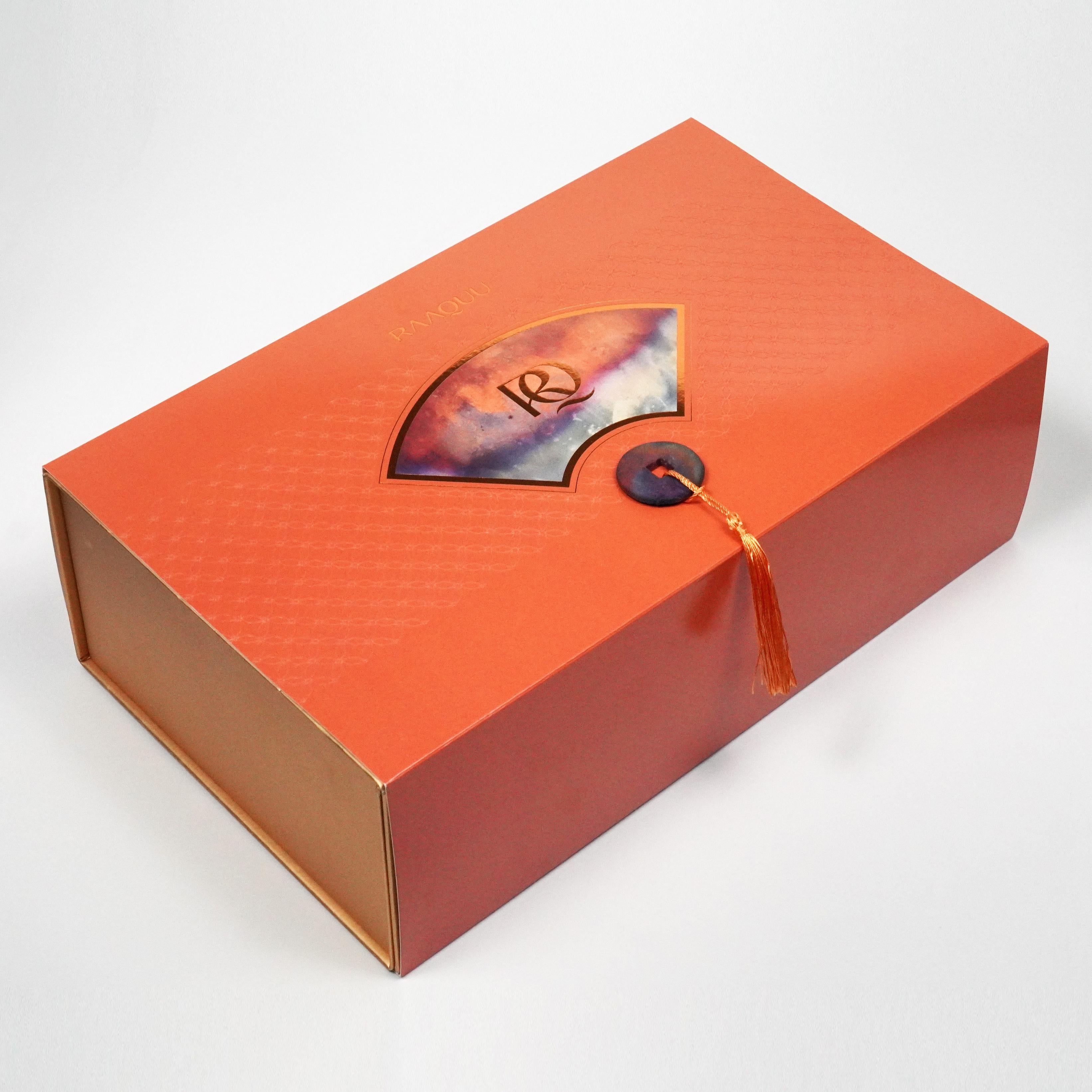 Raku Paquete de 3 Jarrón Premium Caja de Regalo - Cobre Completo - Decoración de Hogar de Cerámica Hecha a Mano Moderno en venta